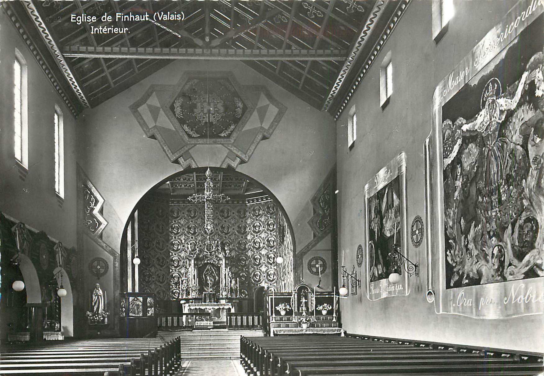 CPM Eglise de Finhaut interieur