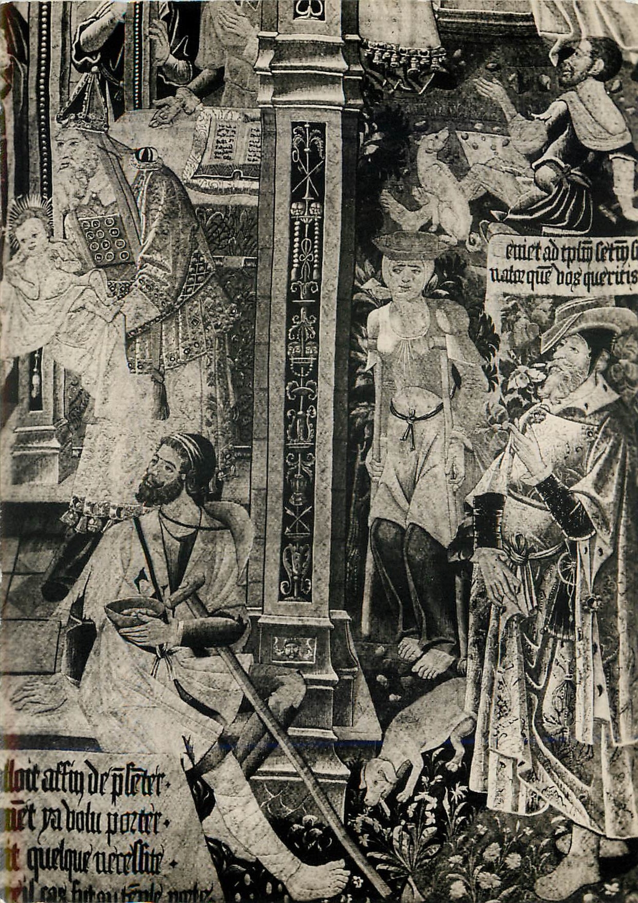 CPM Histoire de la Vierge Ateliers remois Debut XVIe s La Presentation (detail) Un Infirme Reims