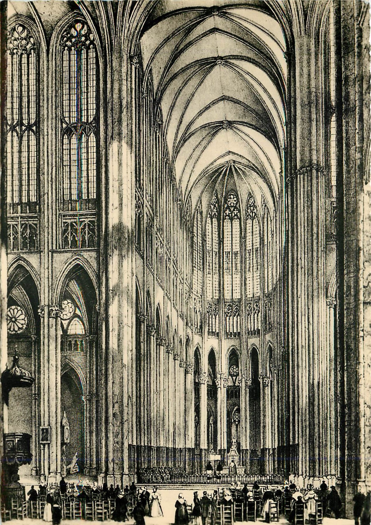 CPM Beauvais La Cathedrale le CHoeur
