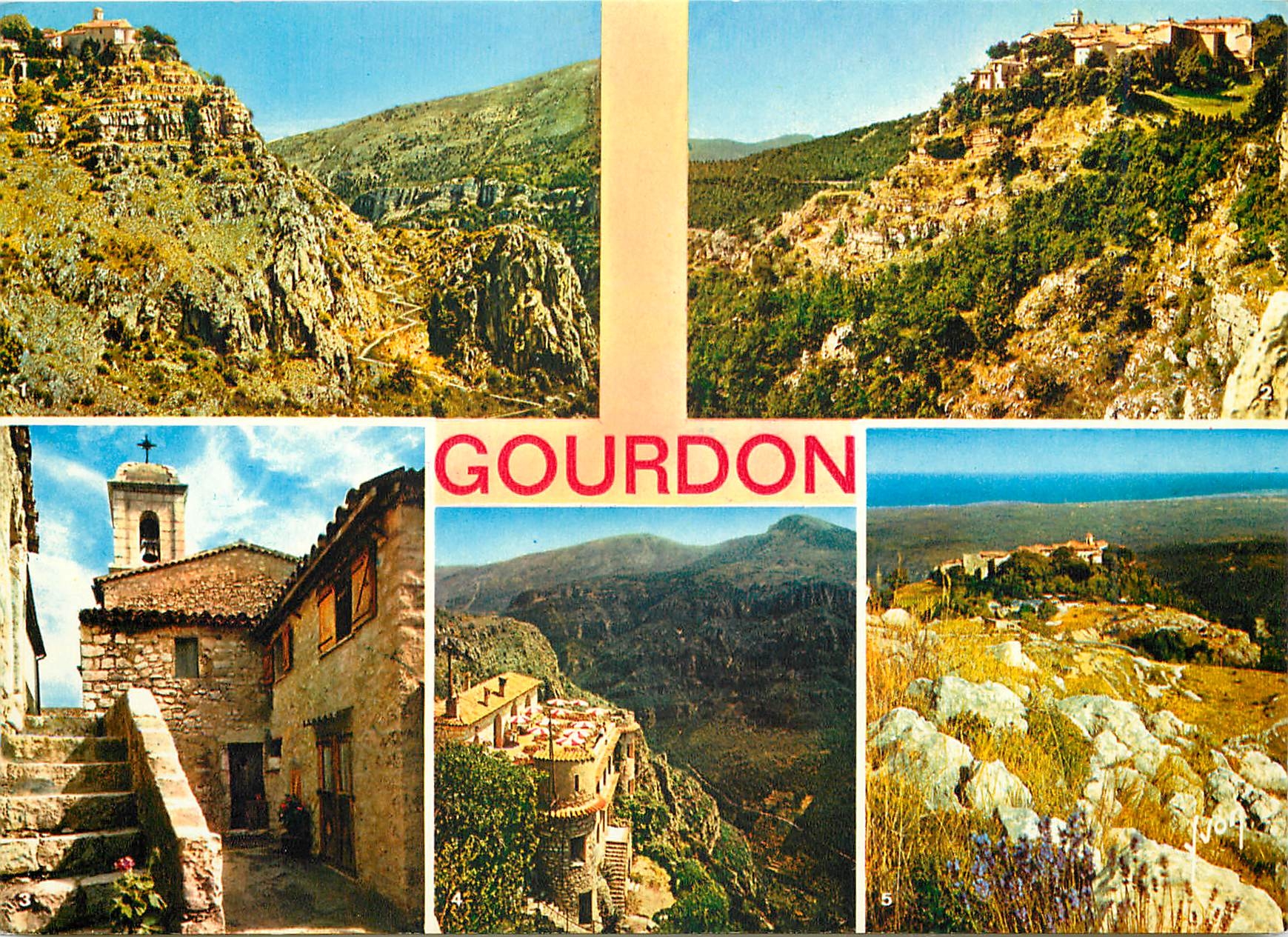 CPM Gourdon la Sarrazine (A M) Village perche (alt 758 m) a la pointe d'un eperon rocheux