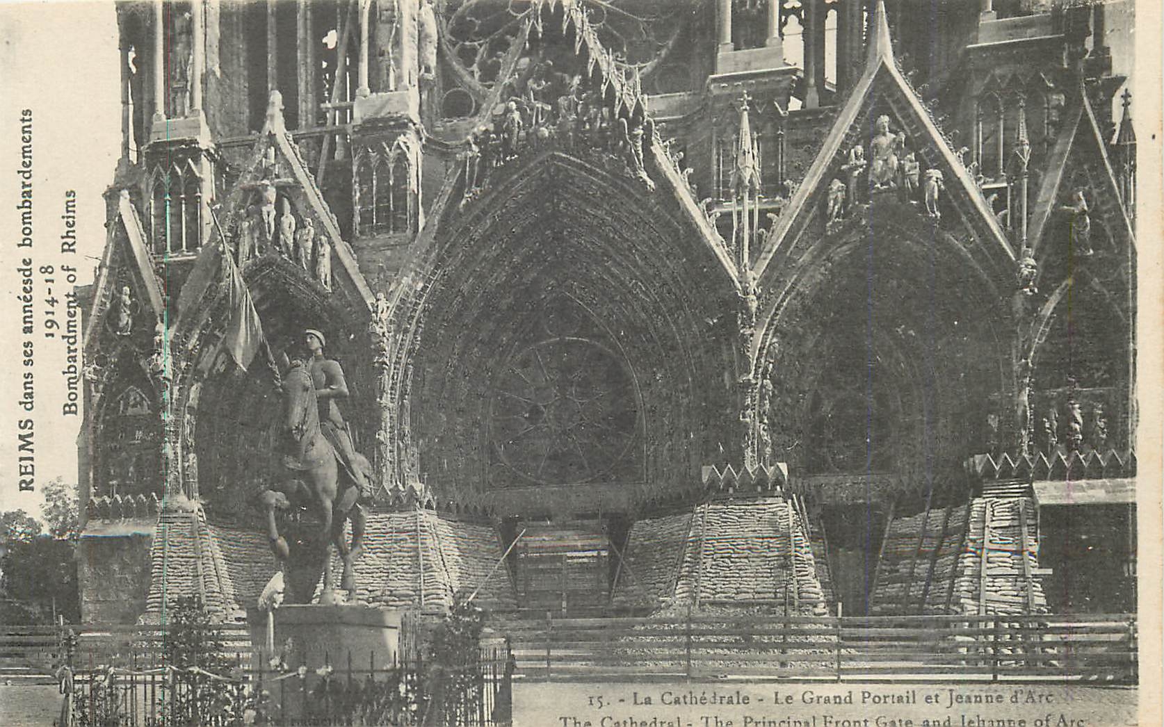 CPA Reims Dans ses annees de bombardement 1914 18