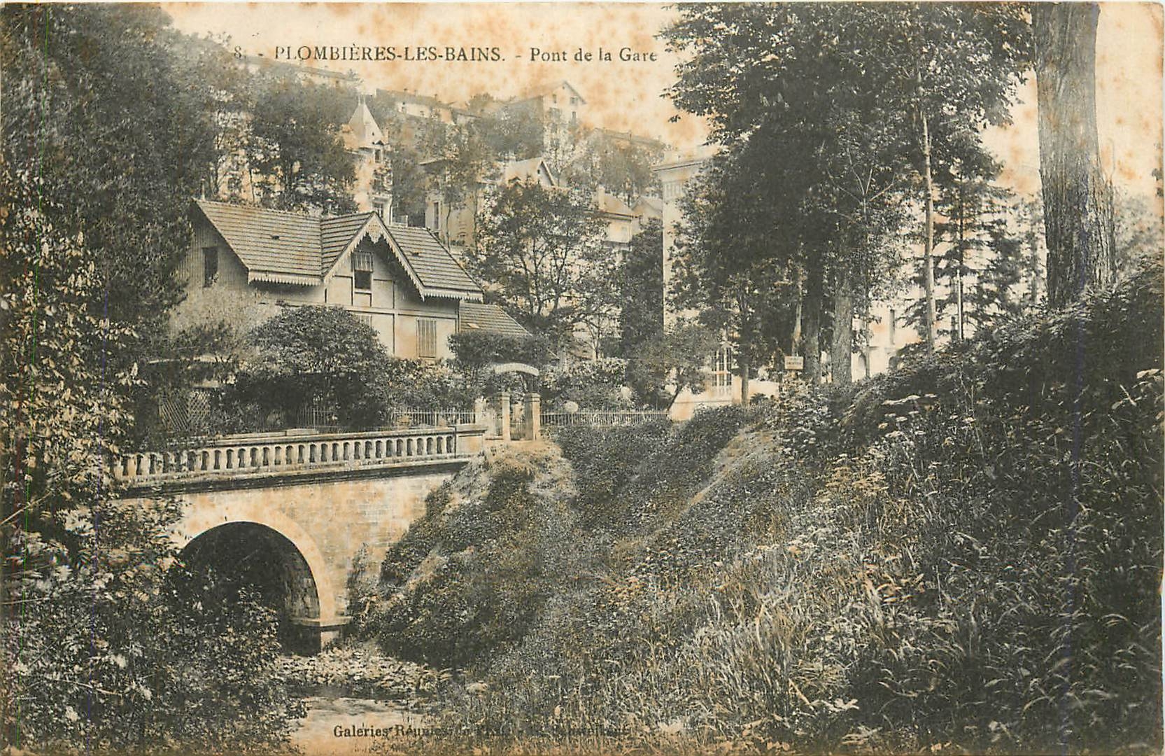 CPA Plombieres les Bains Pont de la Gare