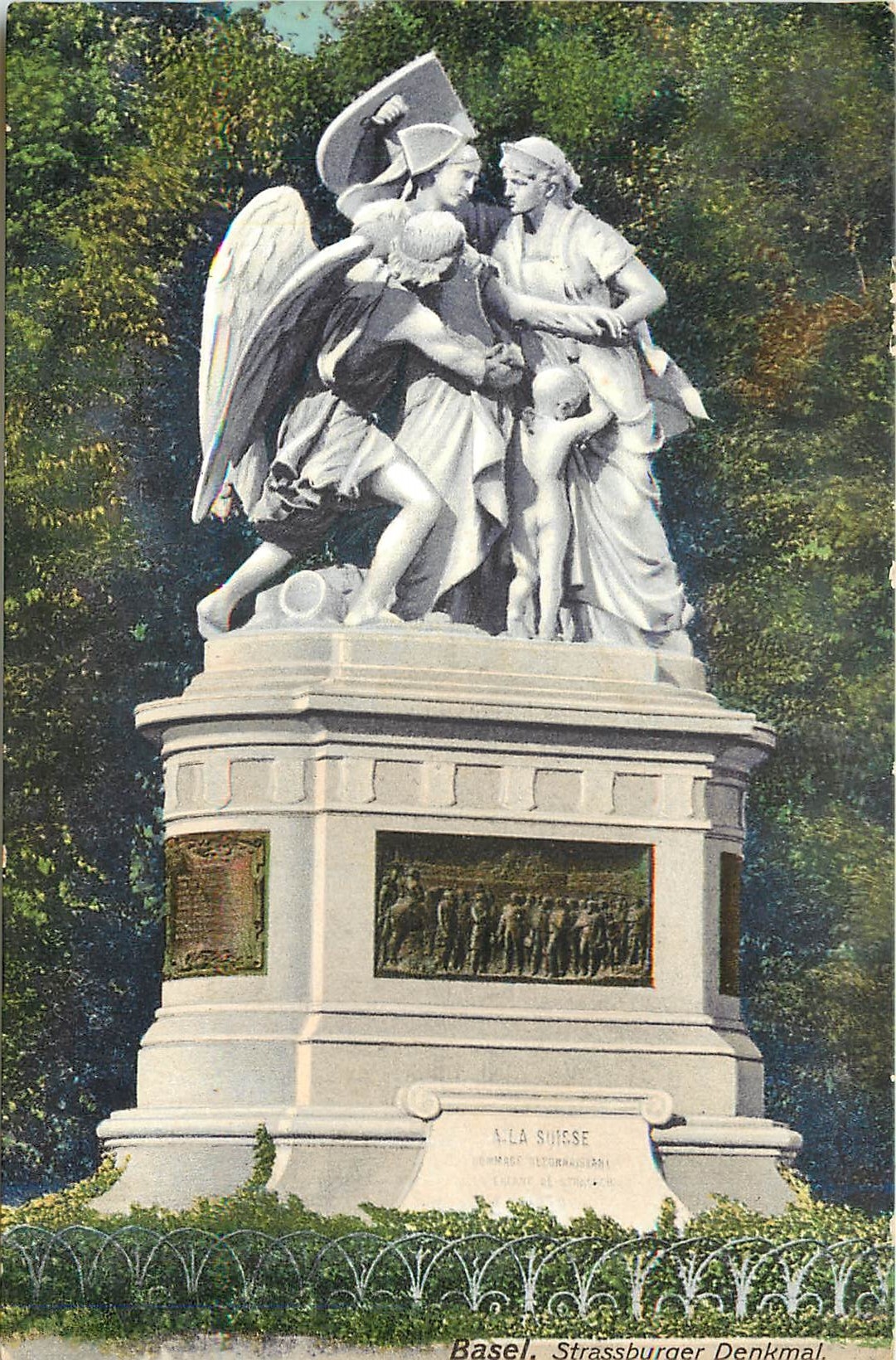 CPA Basel Strassburger Denkmal