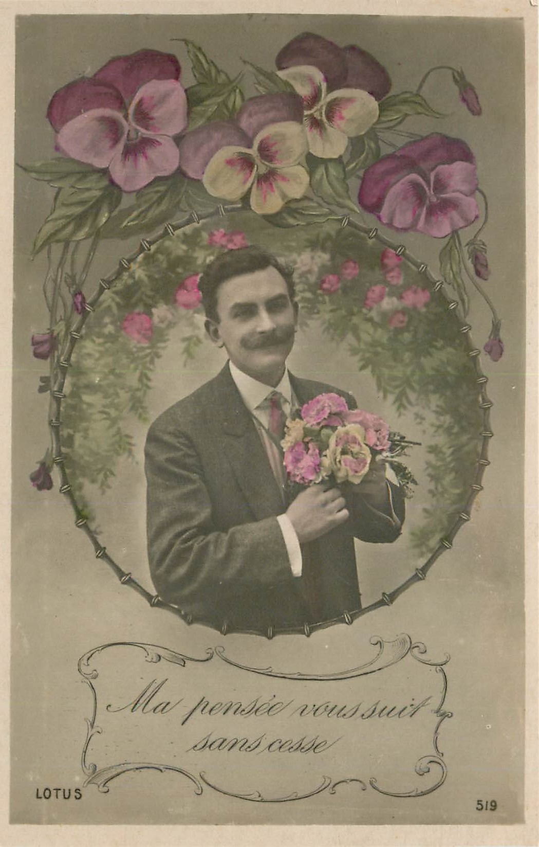 CPA Ma pensee vous suit sans cesse 