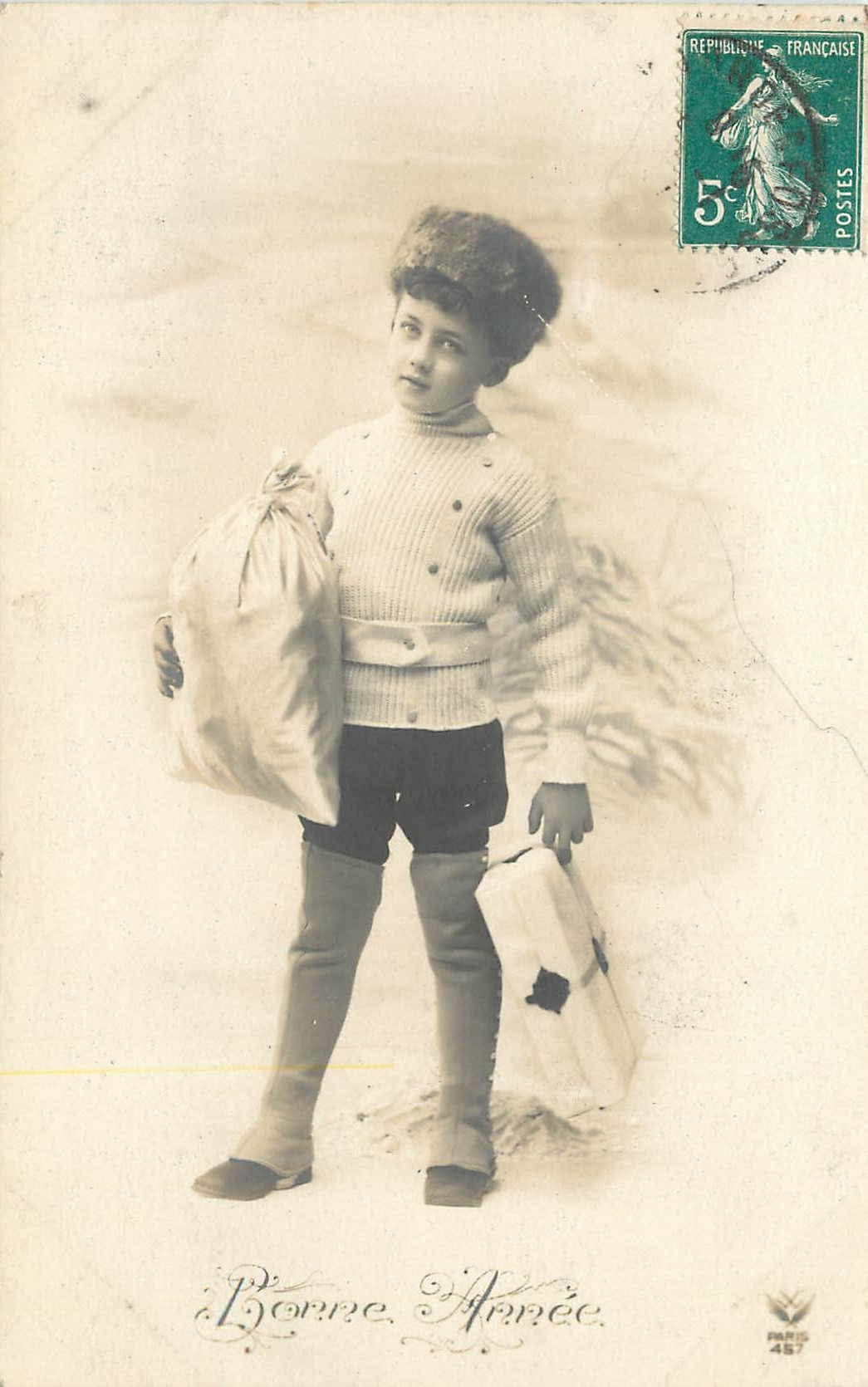 CPA Bonne Annee Enfant