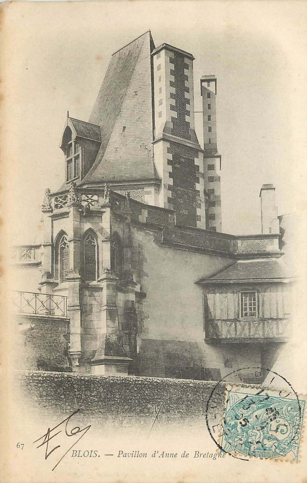 CPA Blois Pavillon d'Anne de Bretagne 