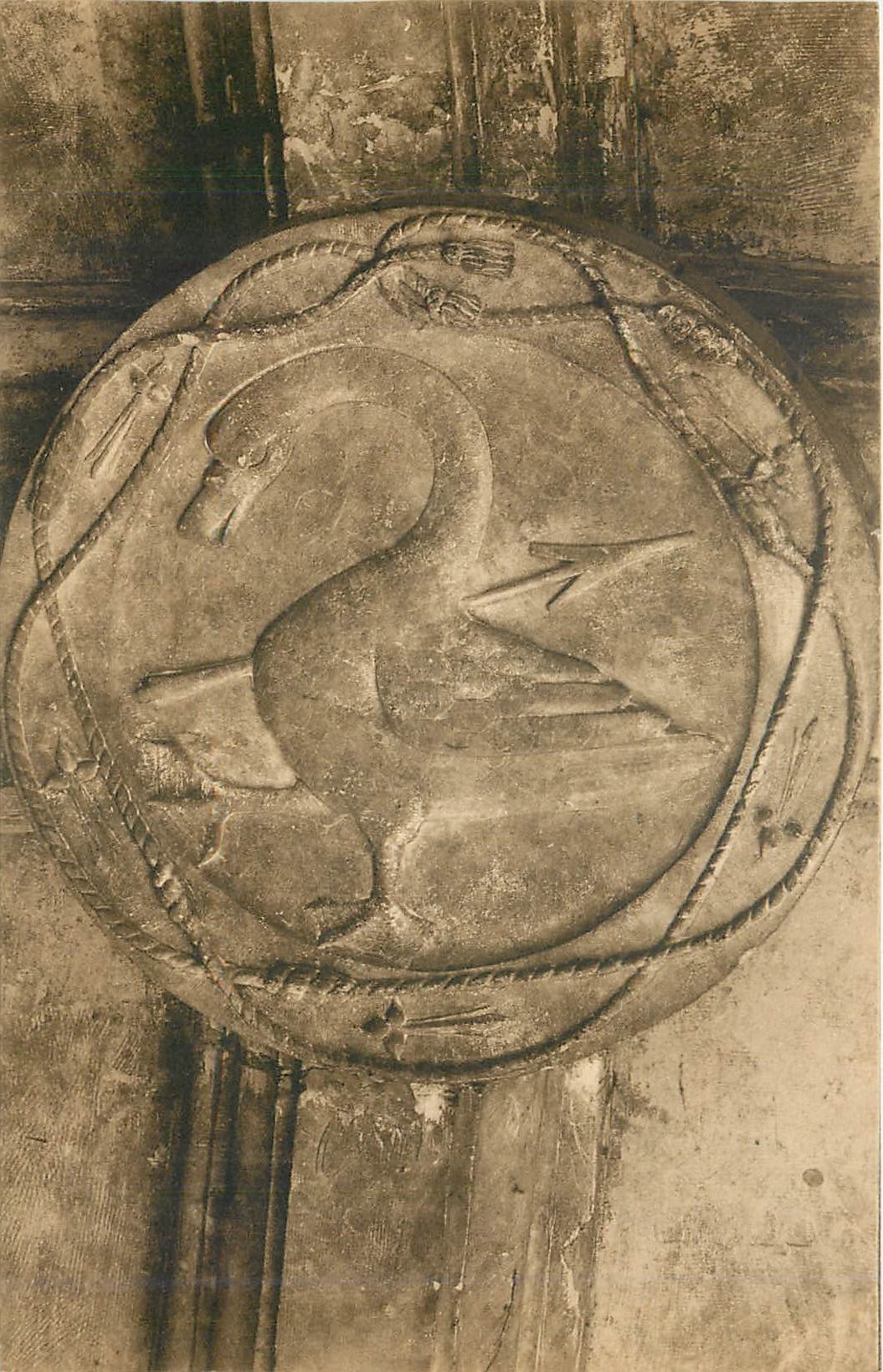 CPA Blois Medaillon de l'Escalier Embleme de Claude de France
