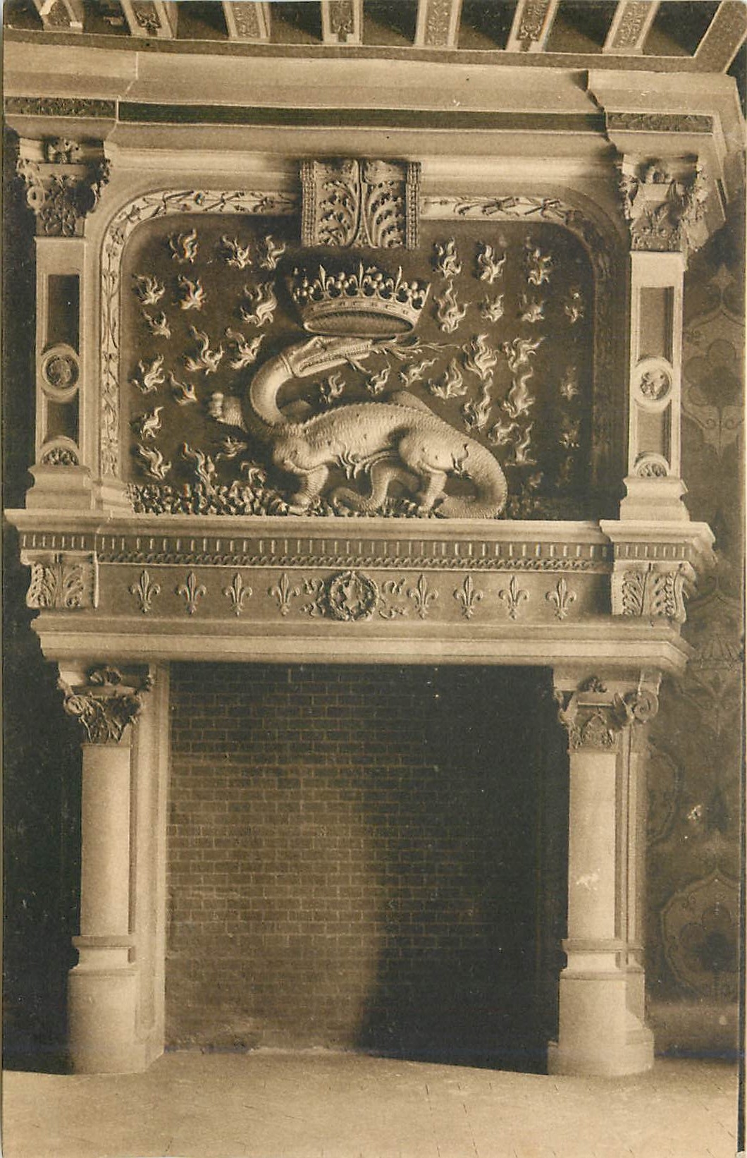 CPA Blois Le Chateau Aile Fracois Ier Cheminee de la Salamandre 