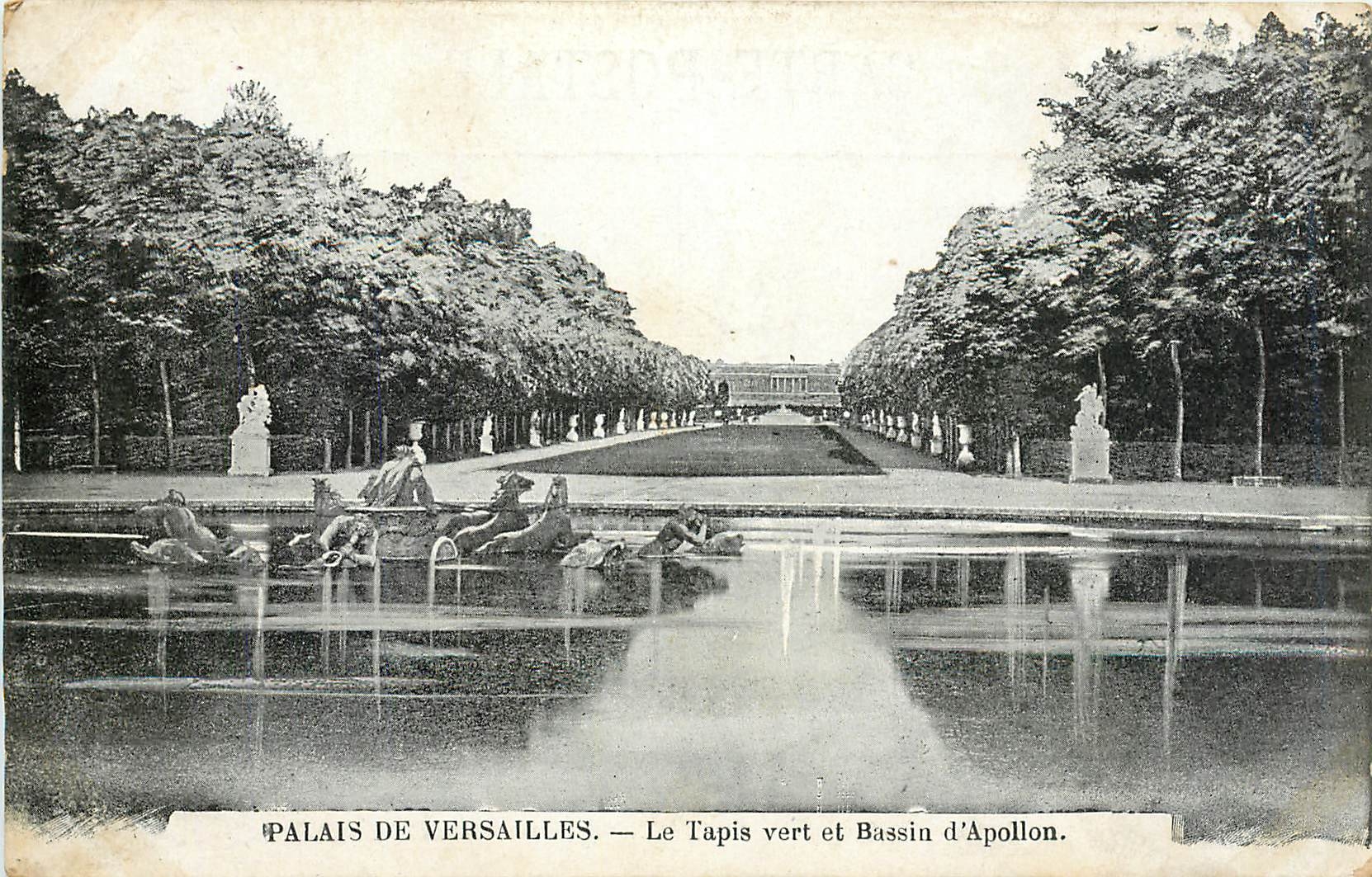 CPA Palais de Versailles Le Tapis vert et Bassin d'Apollon 