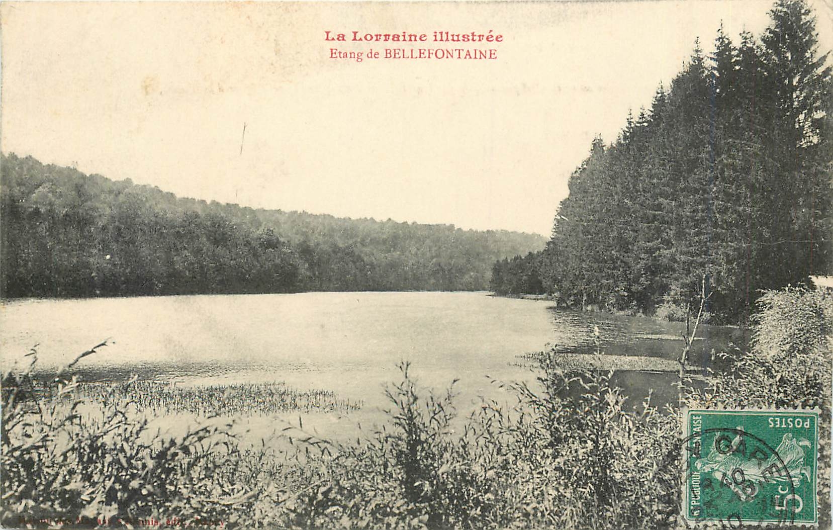 CPA La Lorraine Etang de Bellefontaine