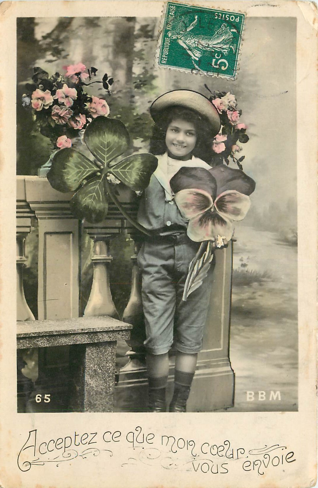 CPA Acceptez ce que mon coeur vous envoie 