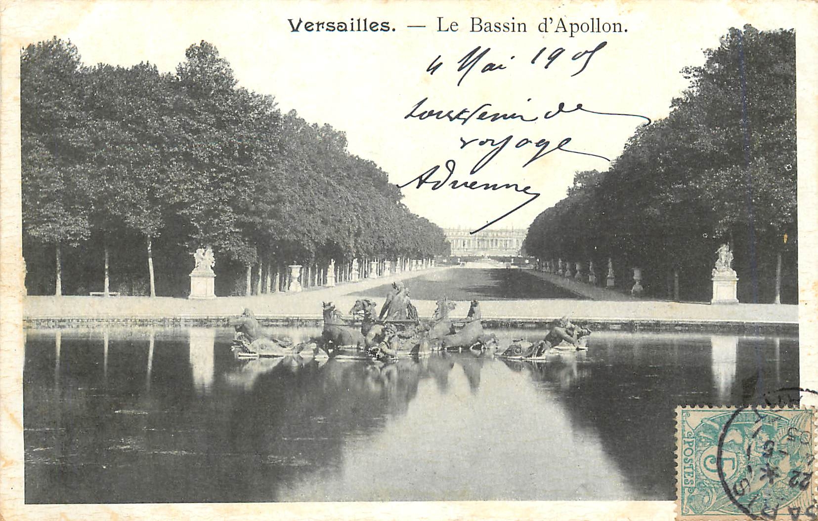 CPA Versailles Le Bassin d'Apollon