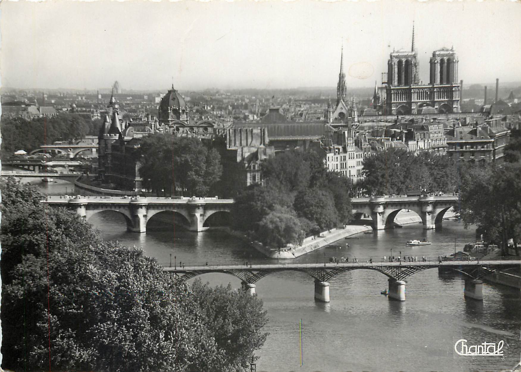 CPM Paris La Pointe de la Cite et les Ponts