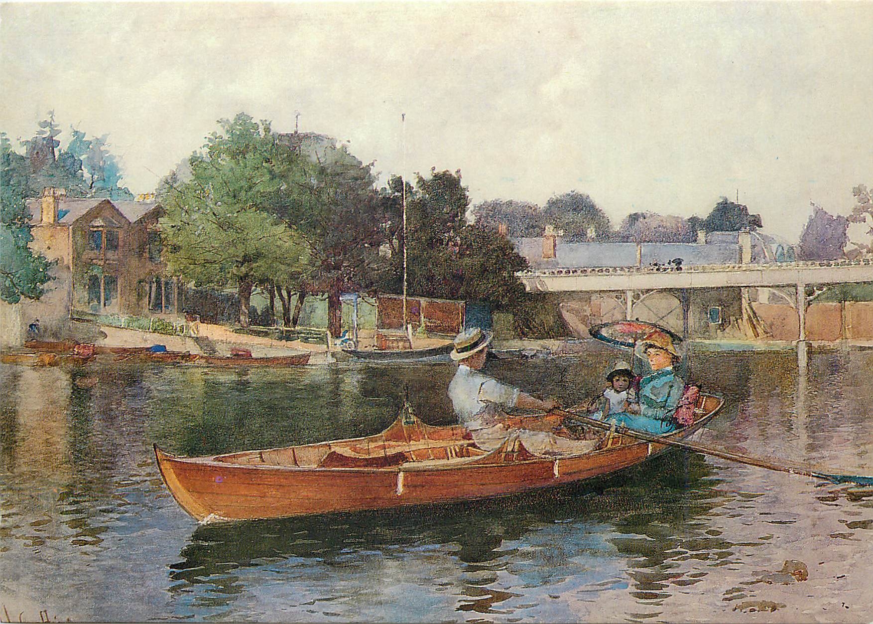 CPM The Thames at Cookham Hector Caffieri