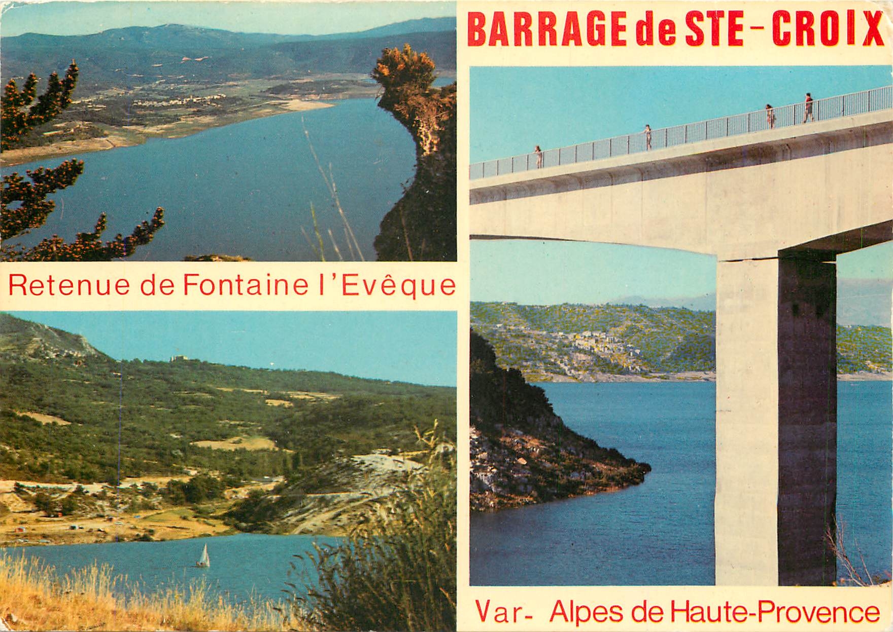 CPM Barrage de Sainte Croix Alpes de Haute Provence Var