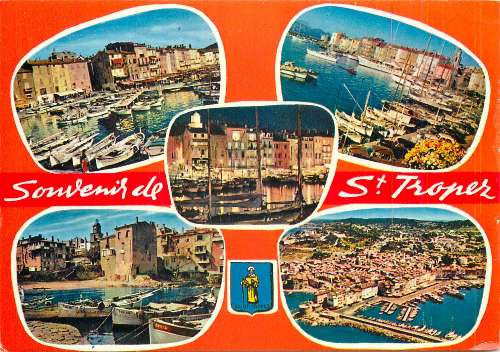 CPM Saint Tropez Var Le port quai Frederic Mistral et quai Jean Jaures 