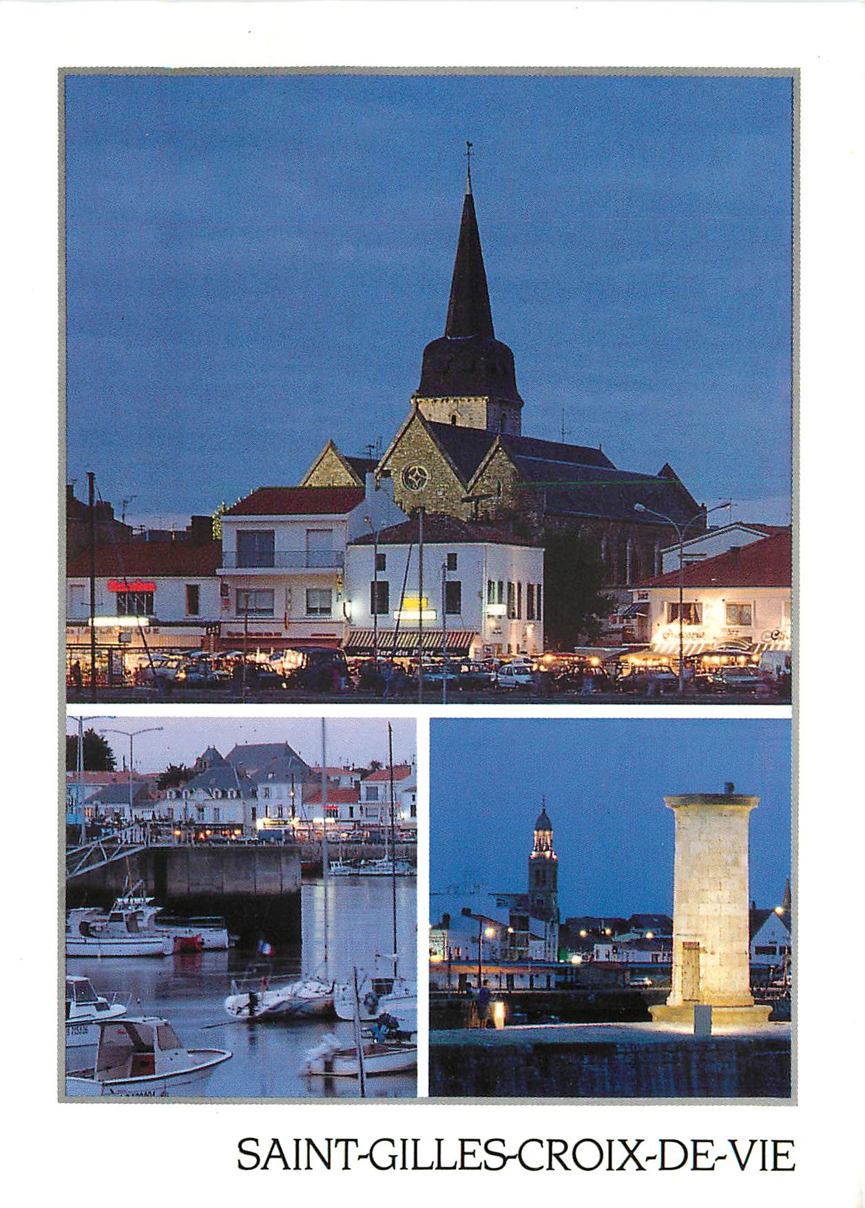 CPM Saint Gilles Croix de Vie Vendee Crepuscule sur la station balneaire