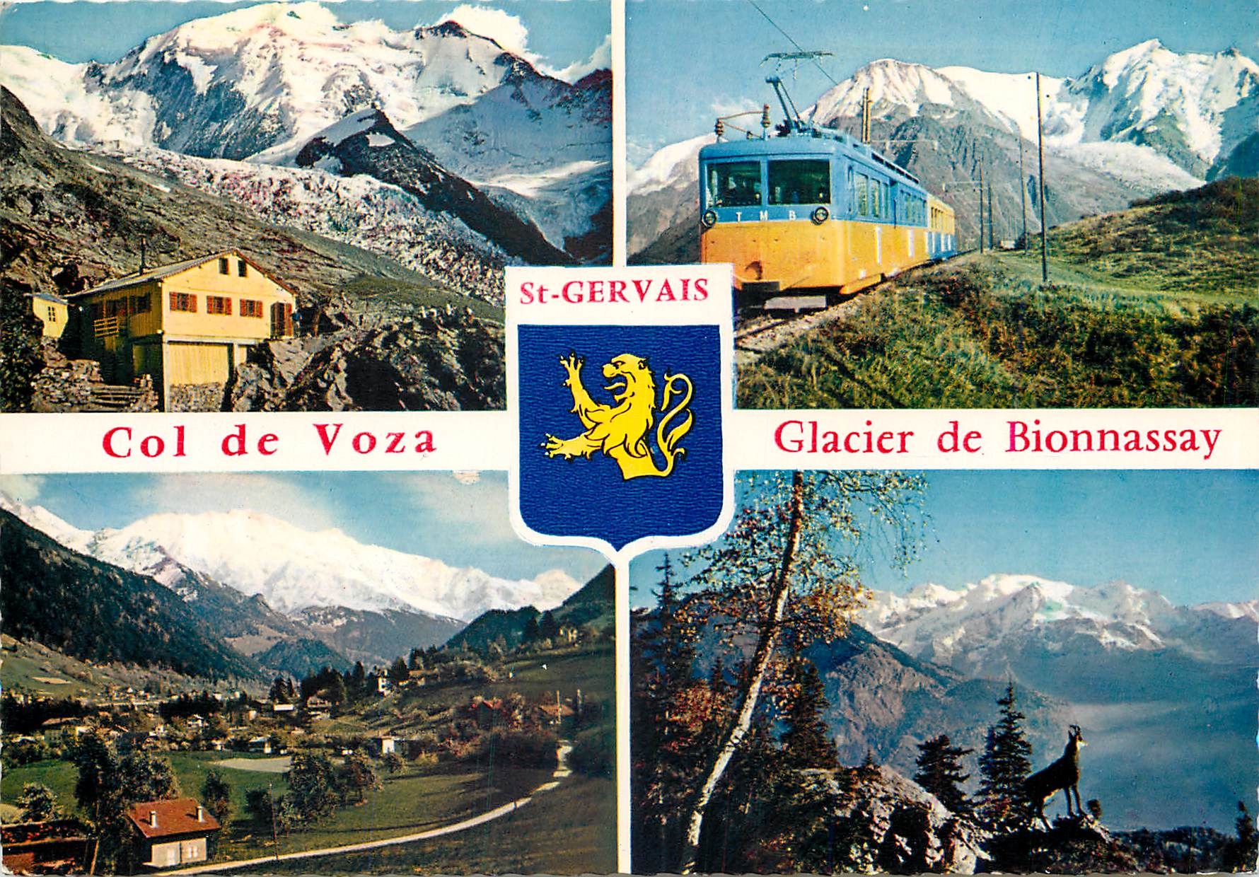 CPM Col de Voza Glacier de Bionnassay Chalet du Nid d'Aigle Train