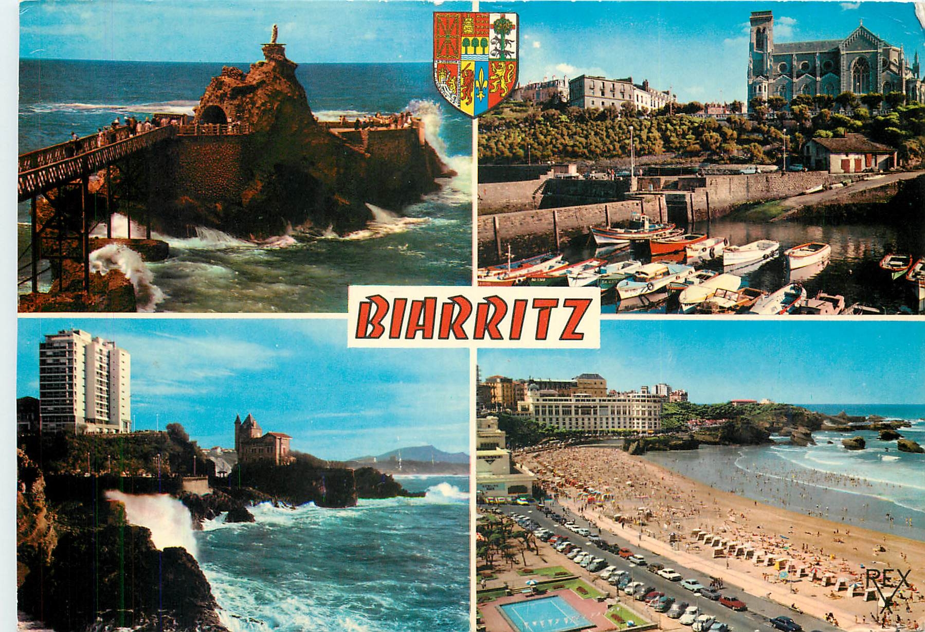 CPM Biarritz Pyrenees Atlantiques Le Rocher de la Vierge 