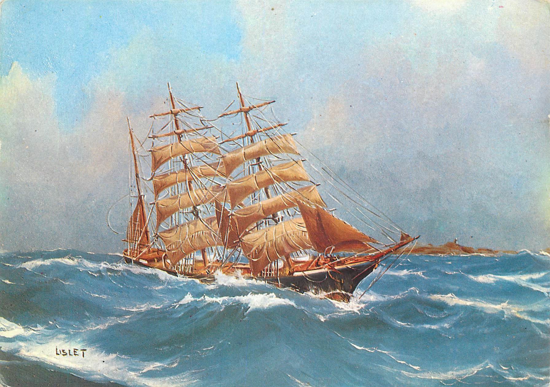 CPM St Malo Cite Corsaire Le Trois mats barque Armen 