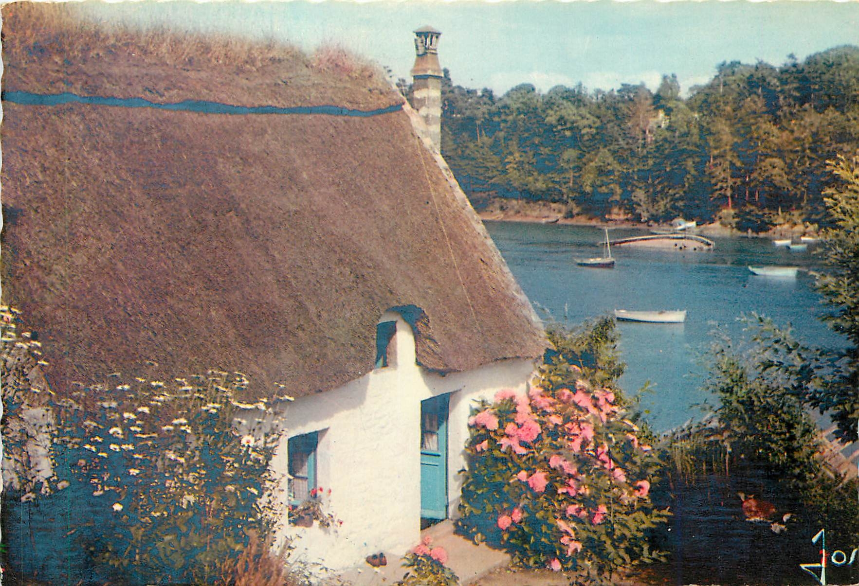CPM Maison du Pecheur sur la riviere Kerdruc