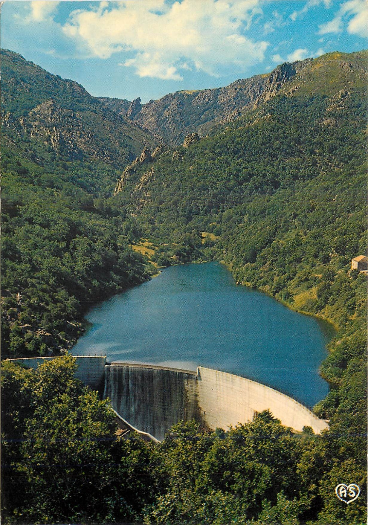 CPM Au pied du Caroux le Barrage de l'Ayrette 
