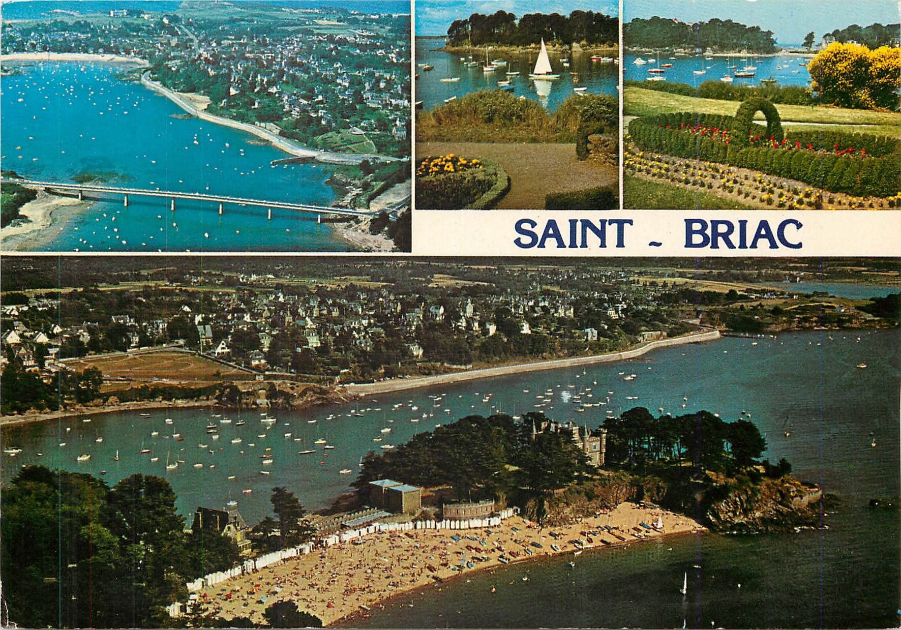 CPM Saint Briac Ille et Vilaine Vue generale et le port du Bechet
