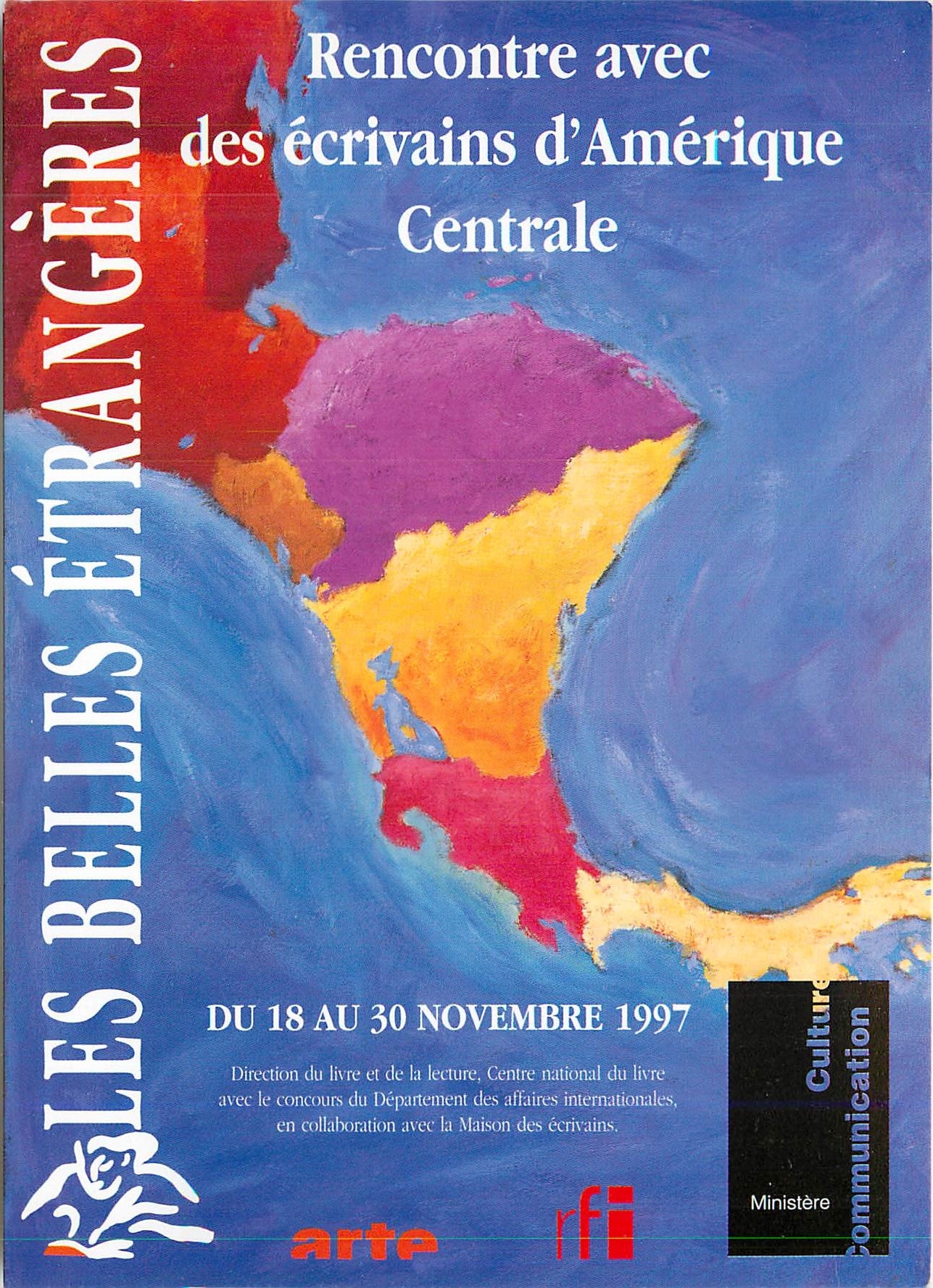 CPM Les Belles Etrangeres Ecrivains d'Amerique Centrale Arte