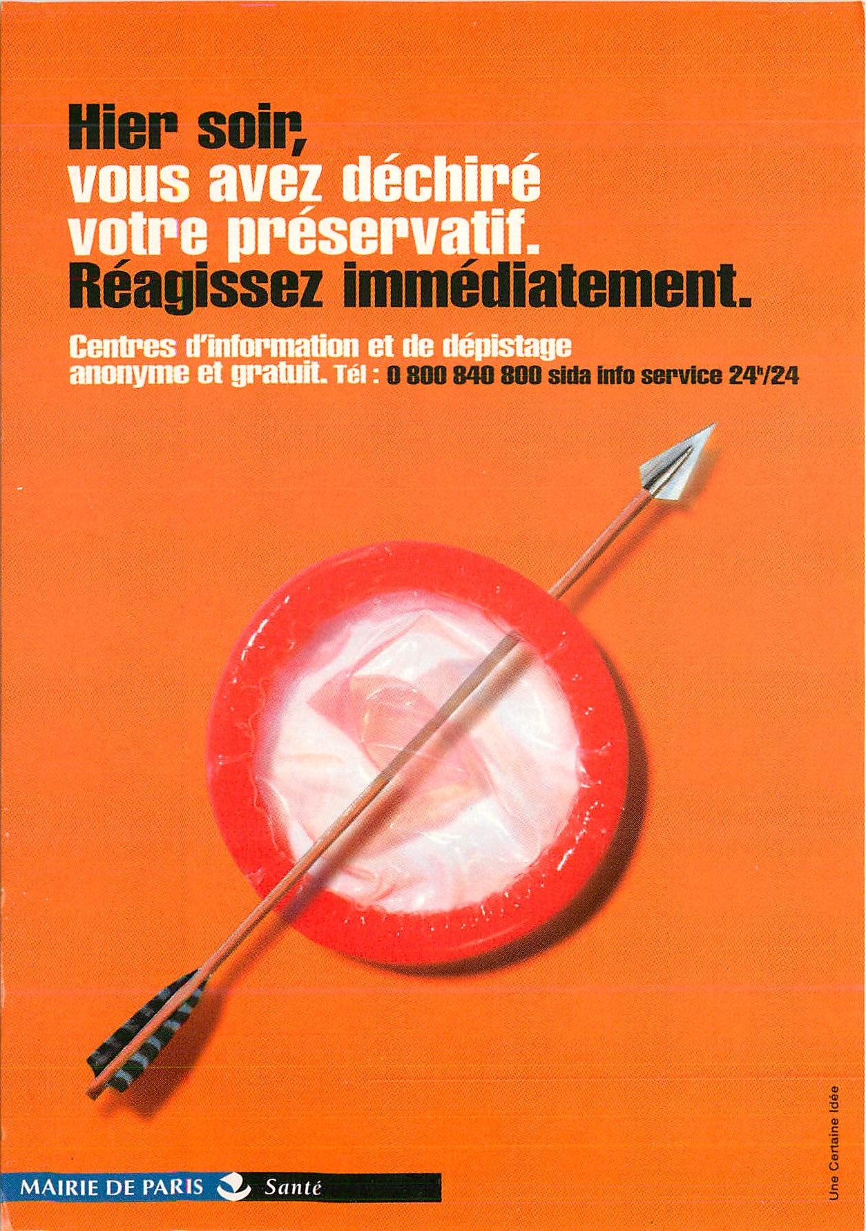 CPM Mairie de Paris Sante Preservatif SIDA AIDS