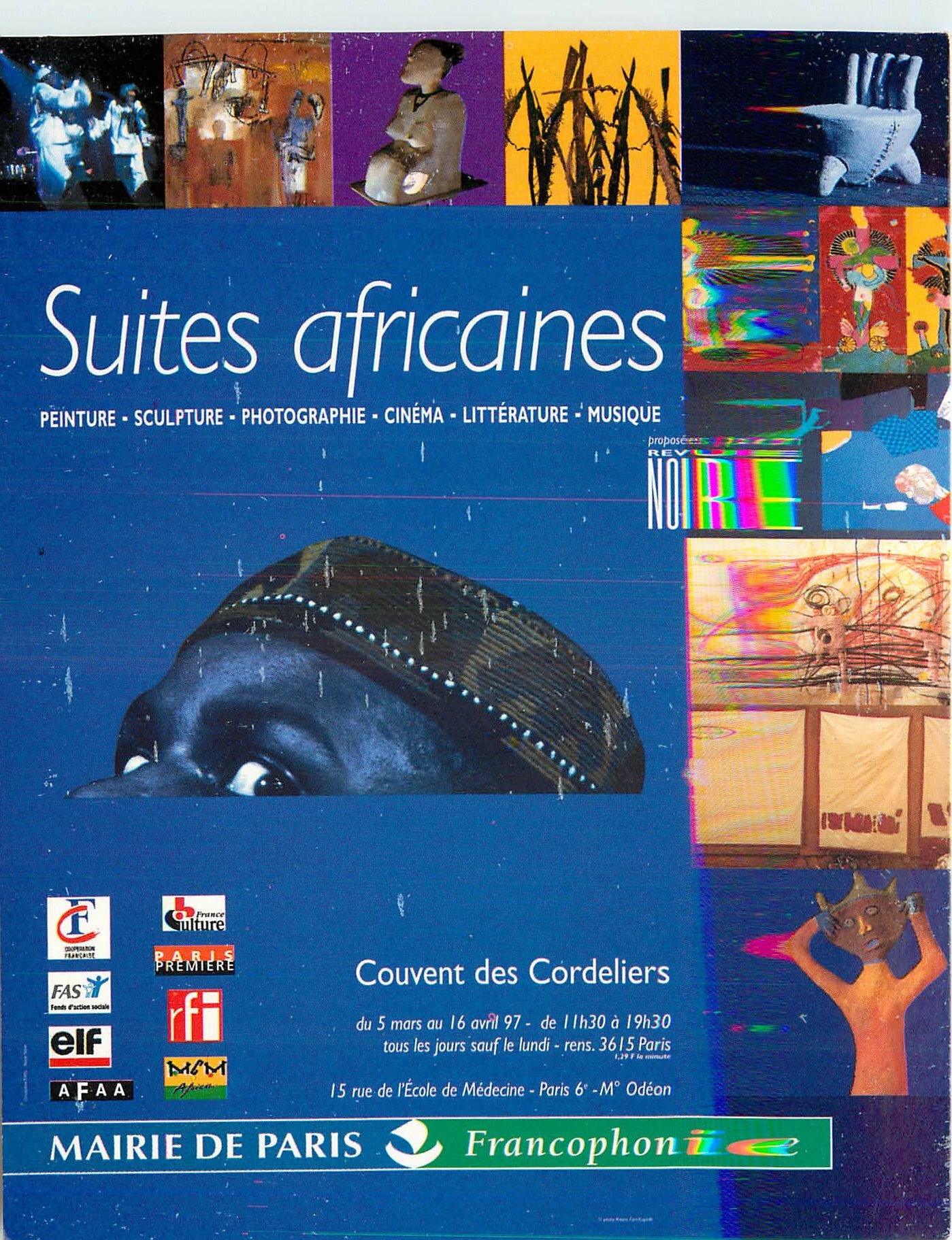 CPM Mairie de Paris Francophonie Suites africaines Couvent des Cordeliers
