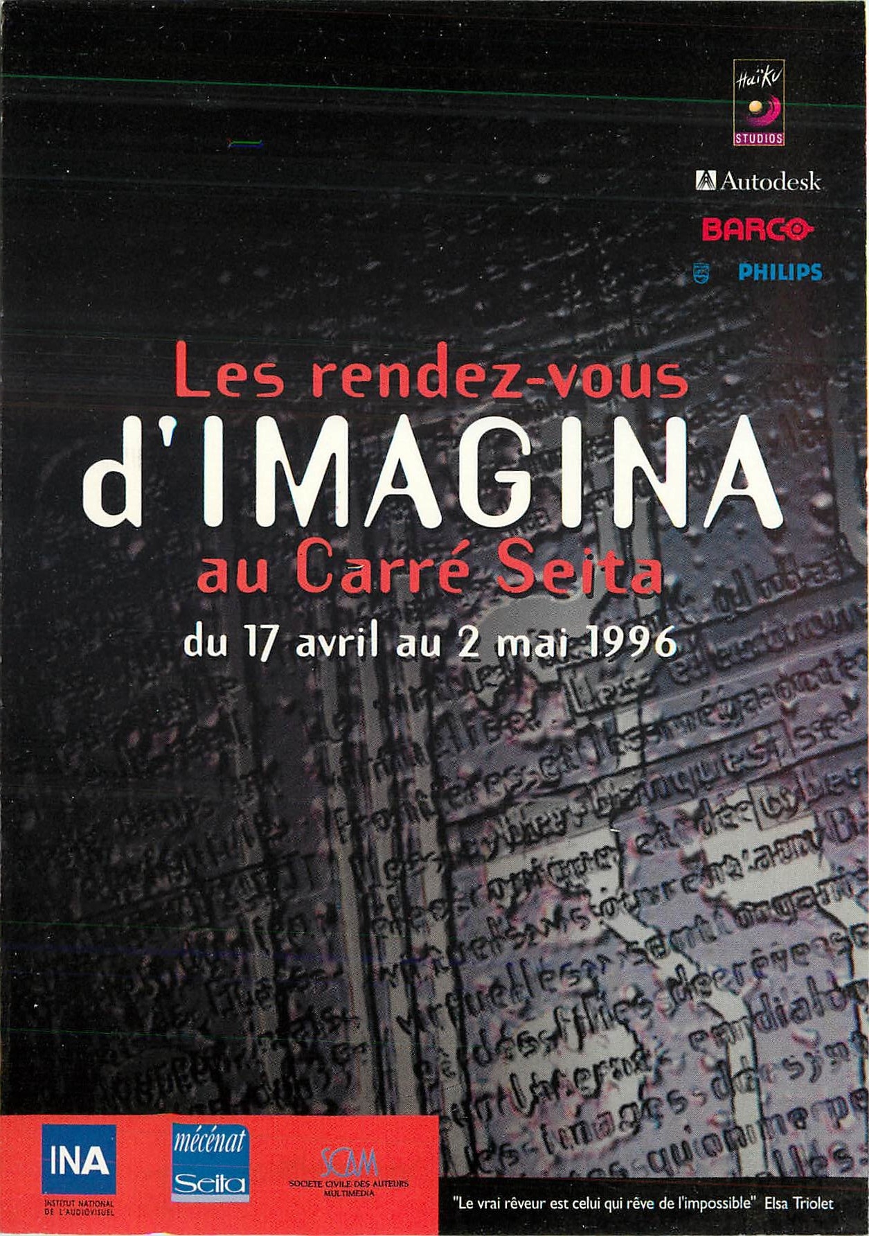 CPM Les Rendez Vous d'Imagina au Carre Seita