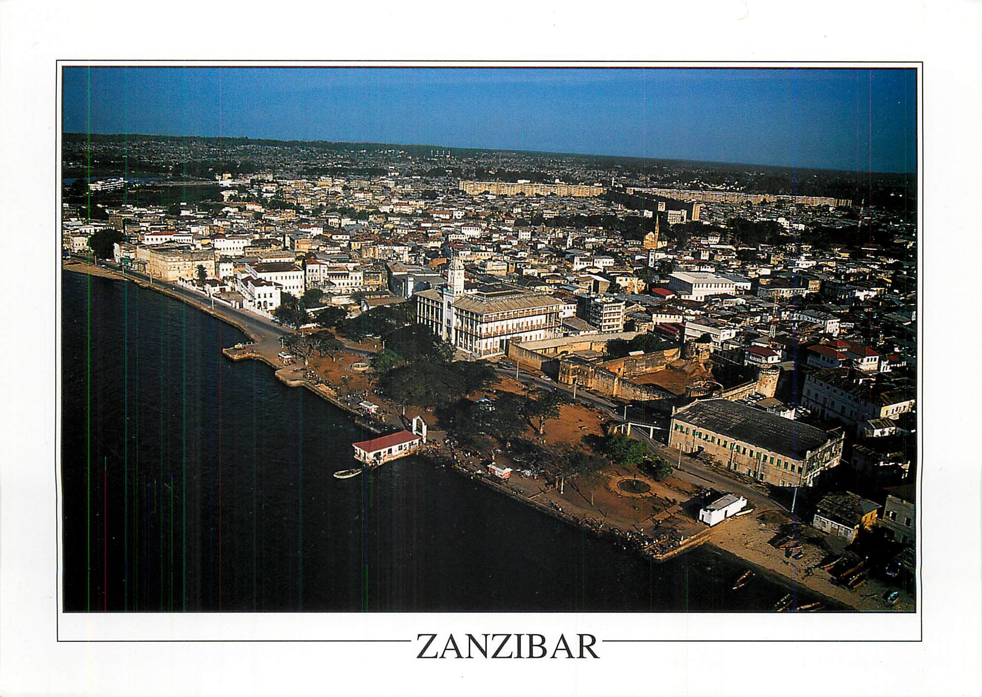 CPM Aerial view of the Coast Zanzibar Stone Town