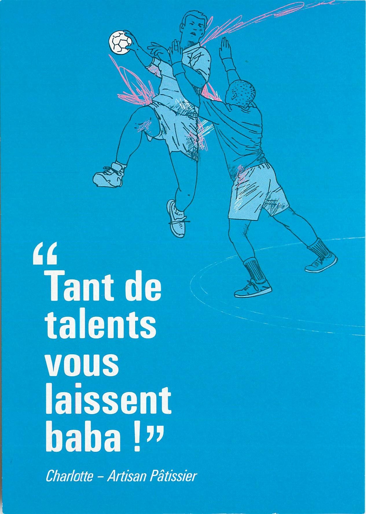 CPM Tant de Talents vous laissent baba Charlotte Artisan Patissier Hand Ball Hand-Ball Handball