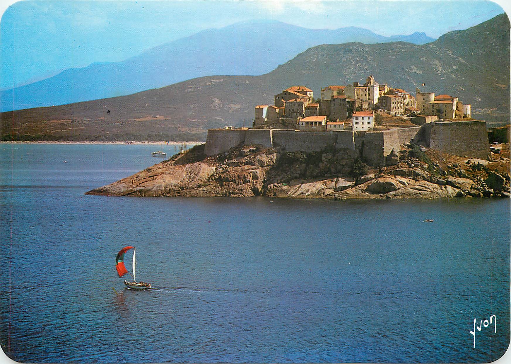 CPM Calvi Corse La Silhouette fortifiee de la Citadelle plantee sur son promontoire