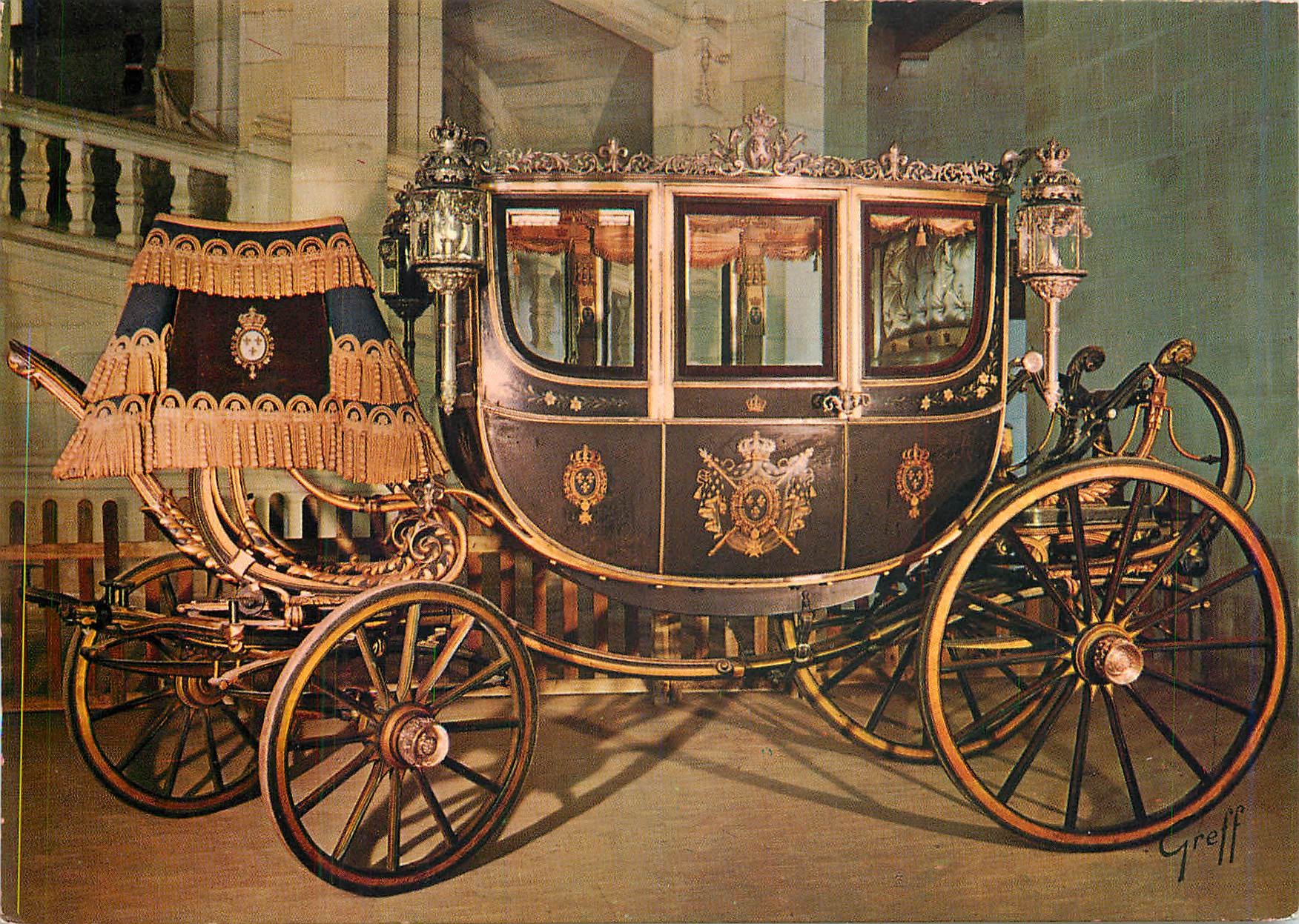 CPM Chambord Loir et Cher Carrosse du Comte de Chambord