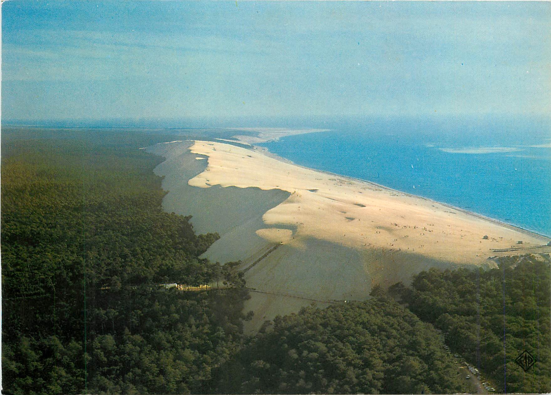 CPM Cote d'Argent Bassin d'Arcachon La Dune du Pilat Le Bassin et la Foret de Pins