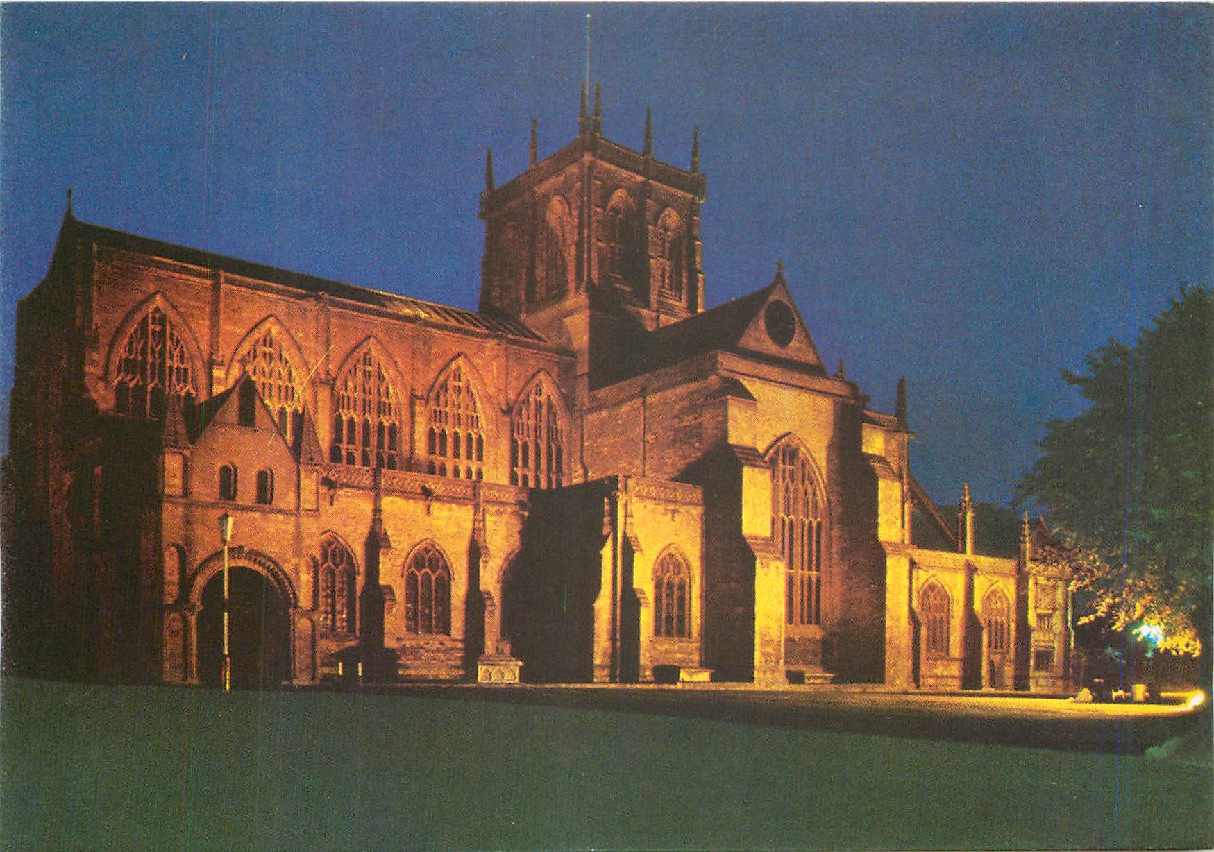 CPM Sherborne Dorset sherbourne abbey floodlit