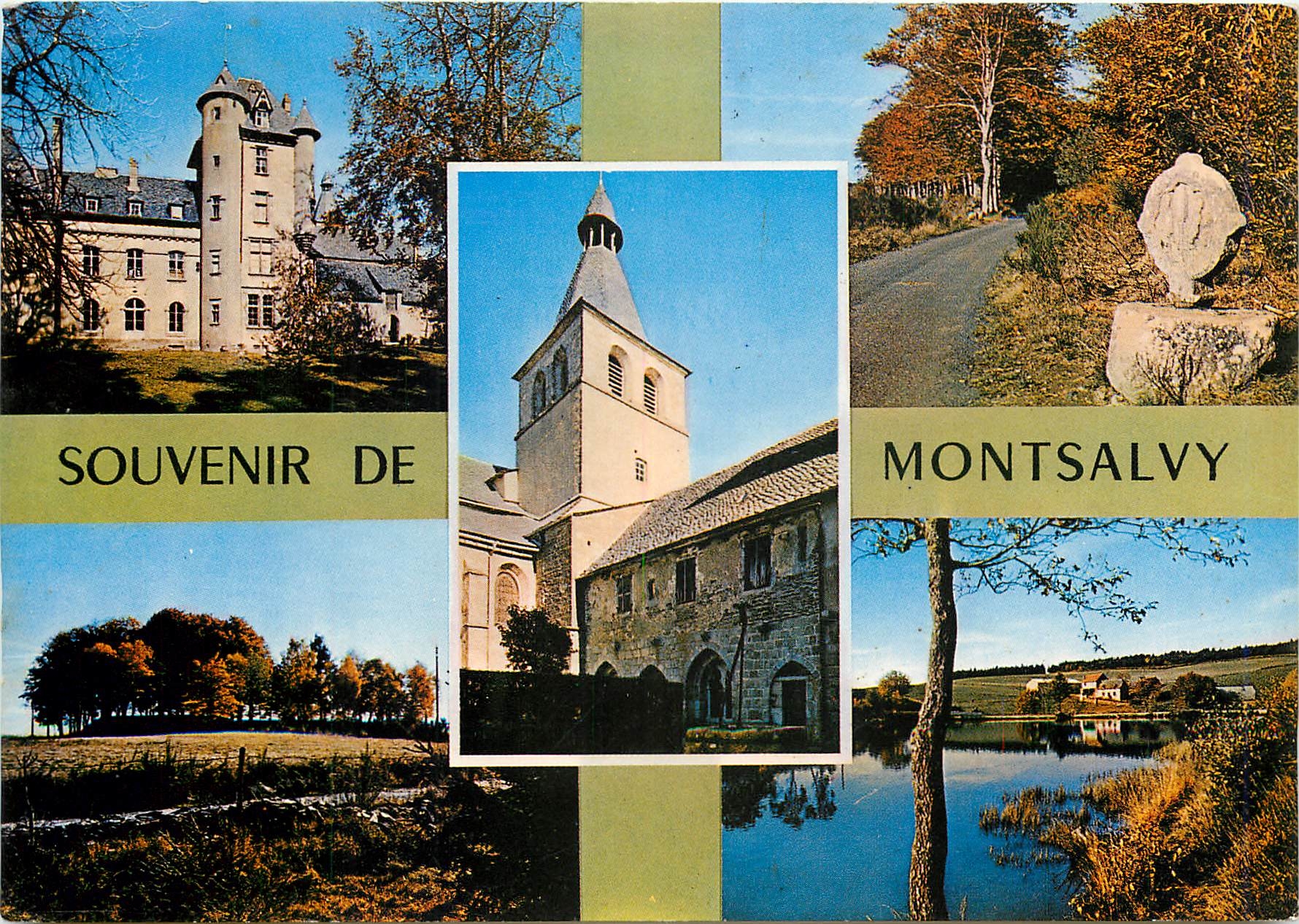 CPM Montsalvy Cantal Le Chateau La Croix Ste Anne 