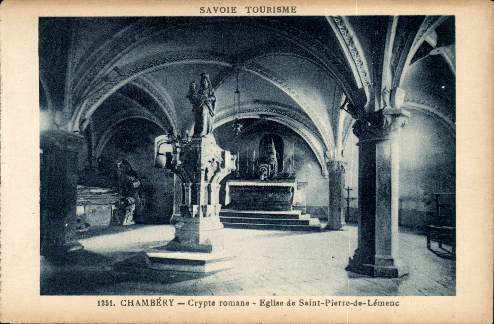 Chambery CPA Romance Crypt Church its Saint Pierre of Lemenc