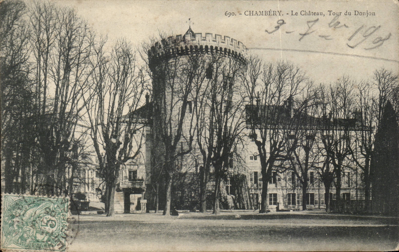 Chambery CPA die Schloss Umdrehung des Unterhaltes