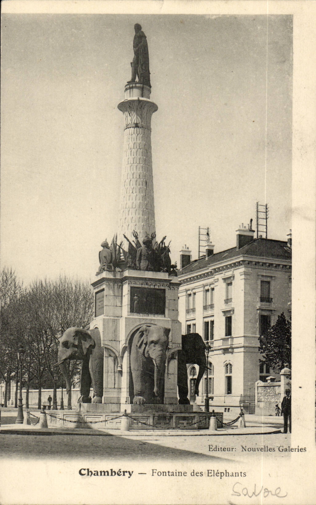 Chambery CPA Fountain of the elephants