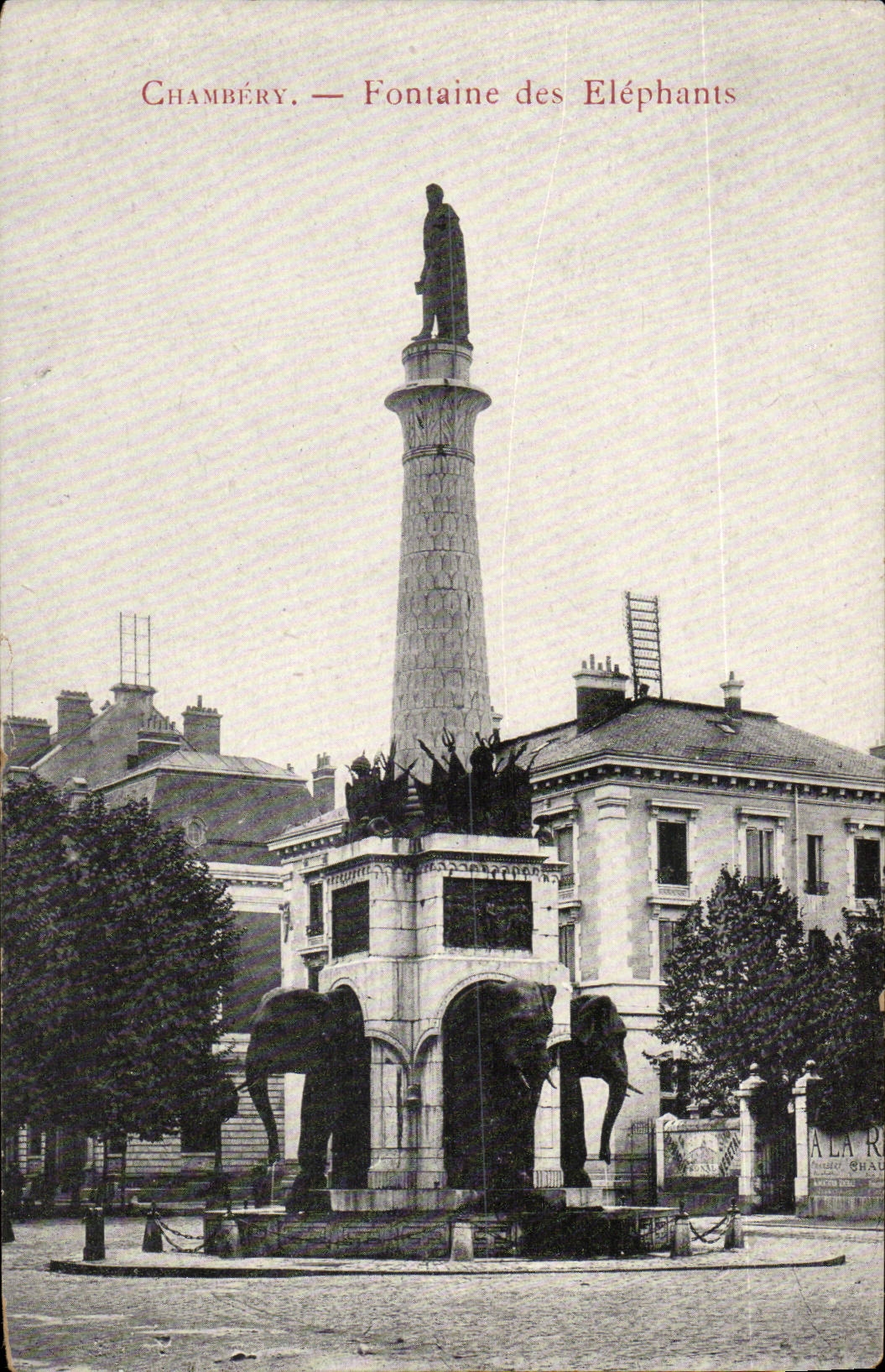 Chambery CPA Fountain of the elephant