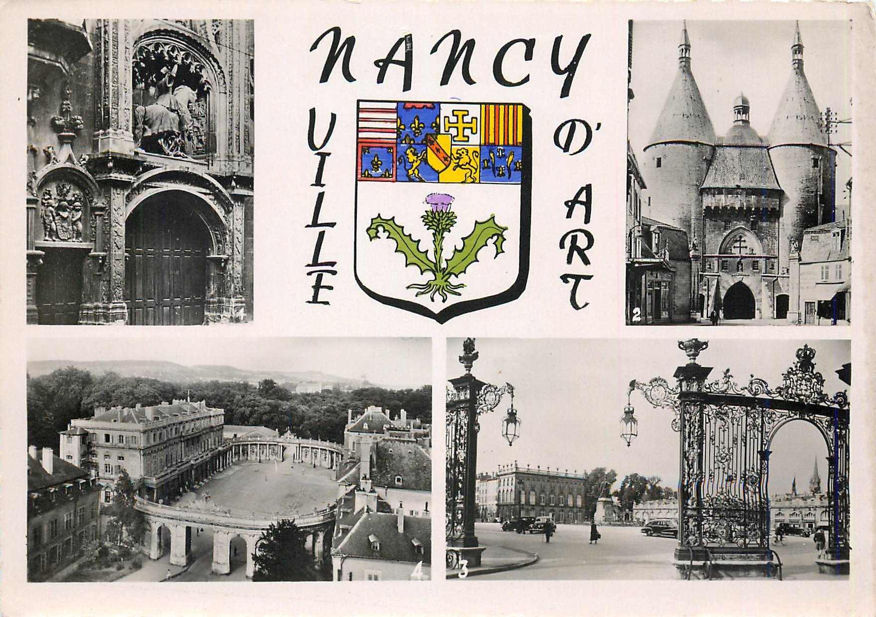 CPM Nancy Palais Ducal La Poterie Porte de la Craffe Place Stanislas