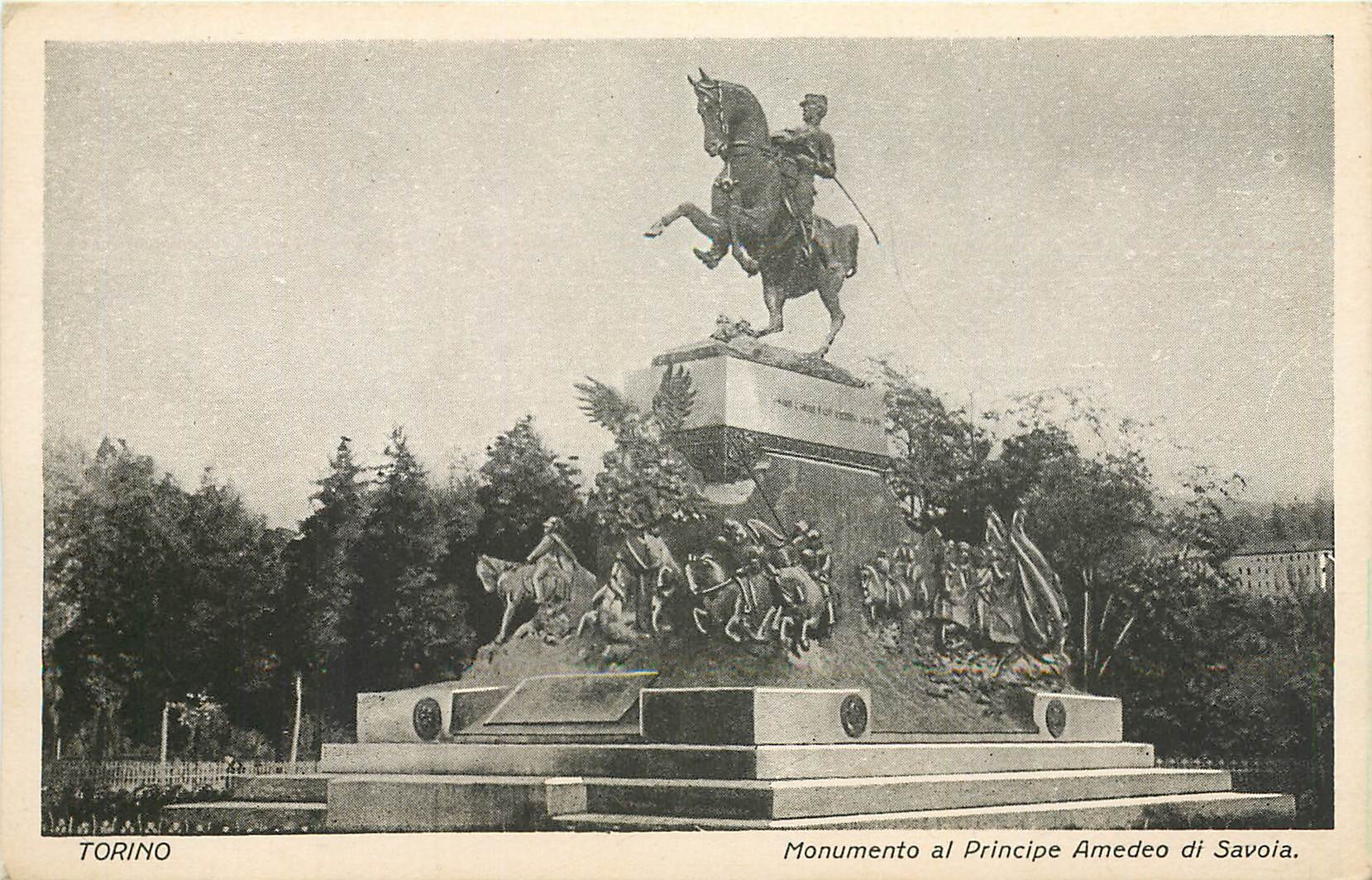 CPA Torino Monumento al Proncipe Amedeo di Savoia