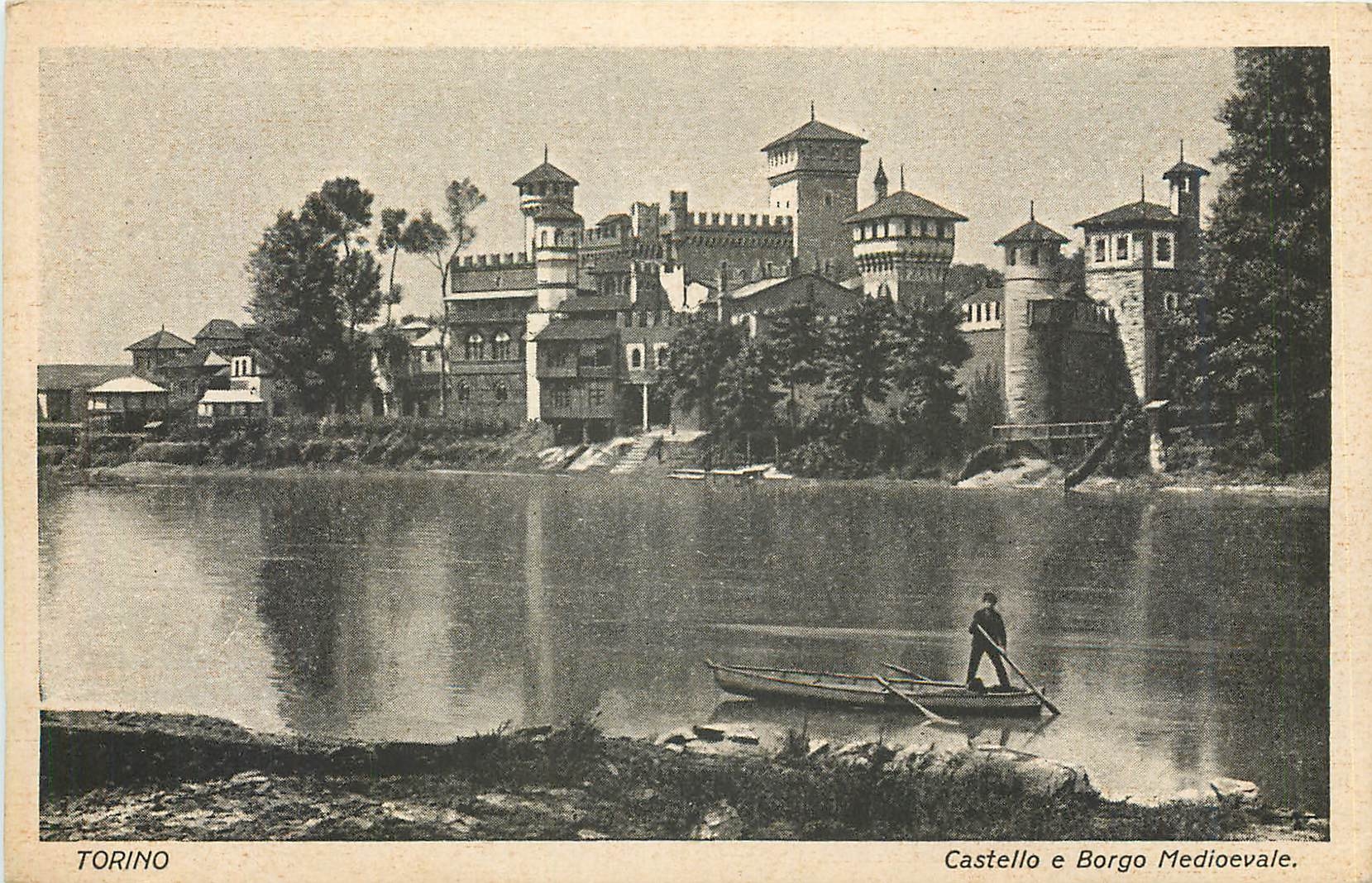 CPA Torino Castello e Borgo Medioevale
