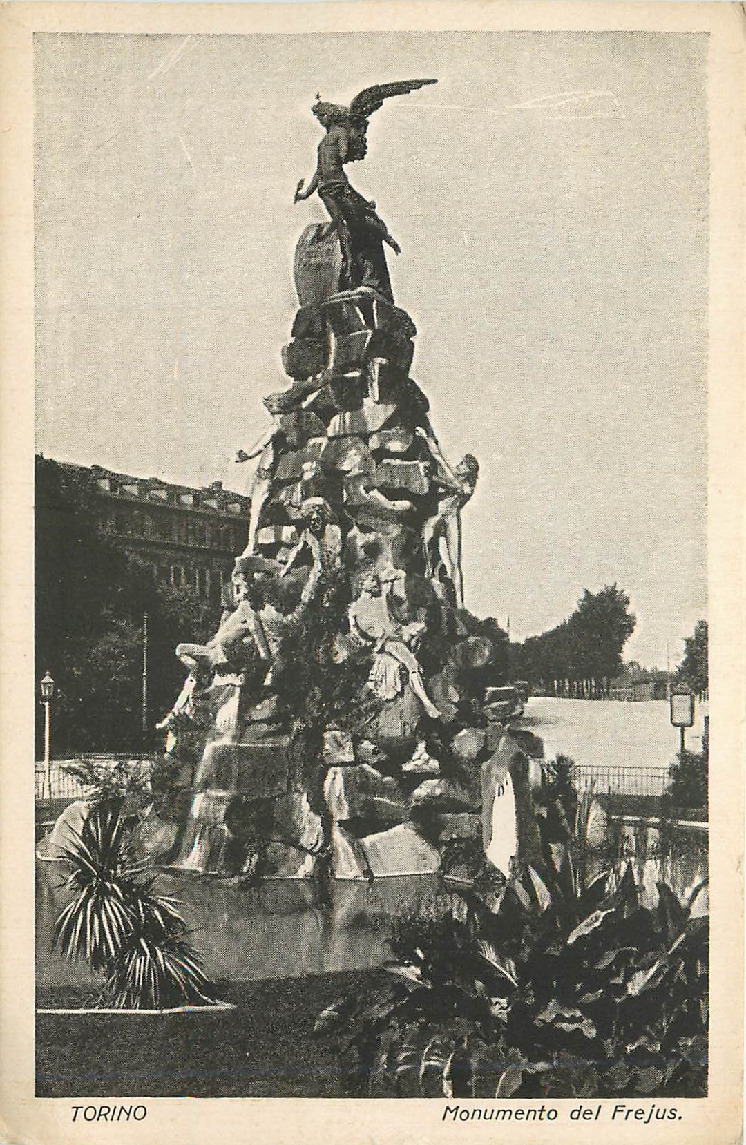 CPA Torino Monumento del Frejus