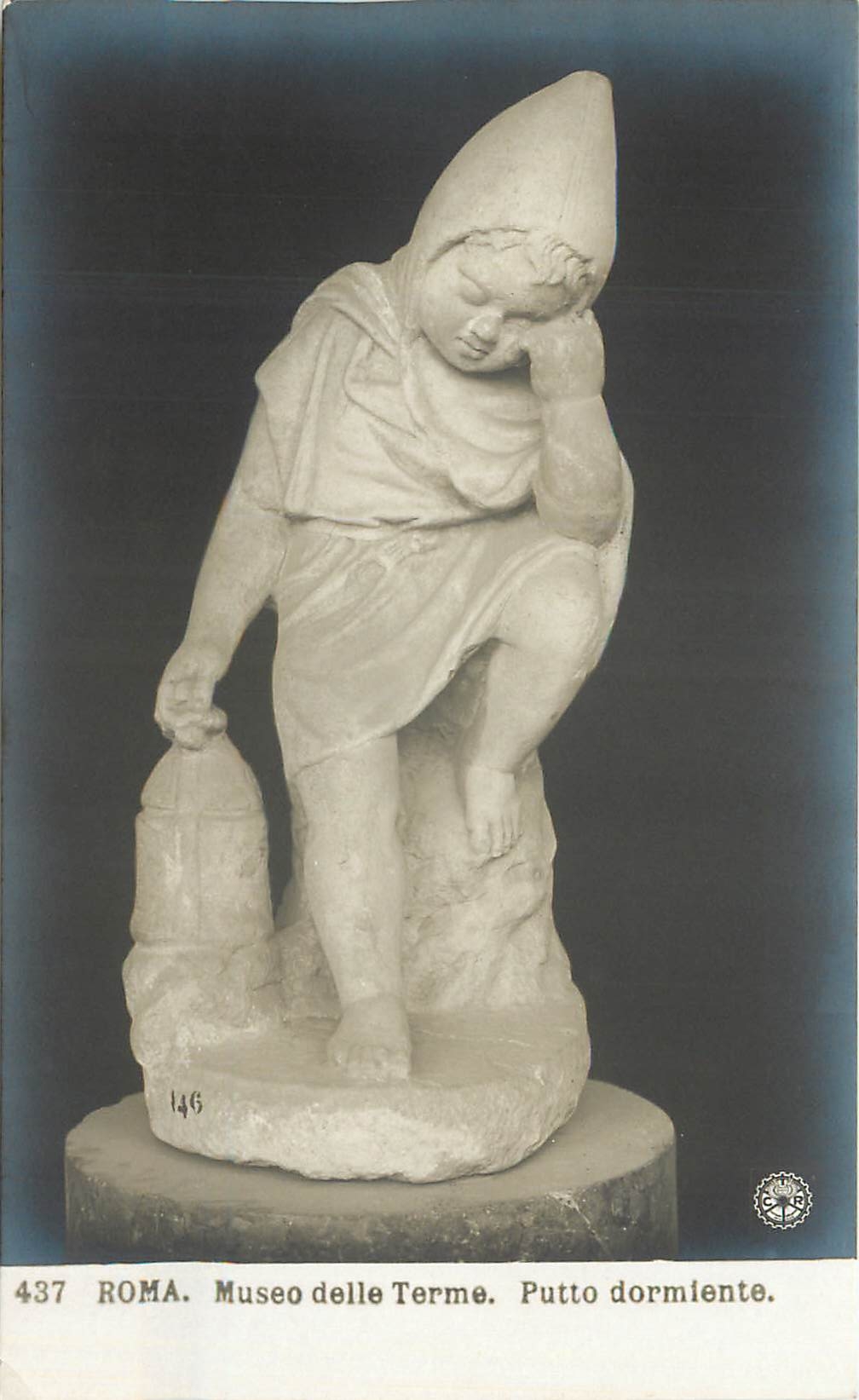 CPA Roma Museo delle Terme Putto dormiente