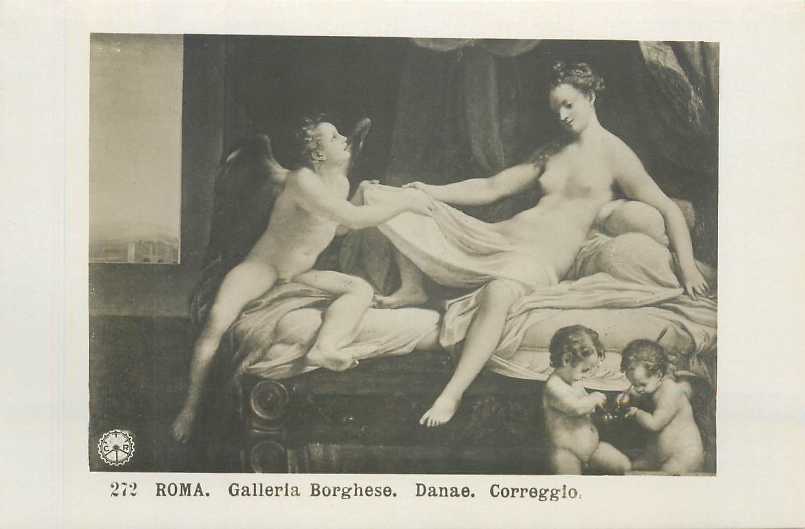 CPA Roma Galleira Borghese Danae Correggio
