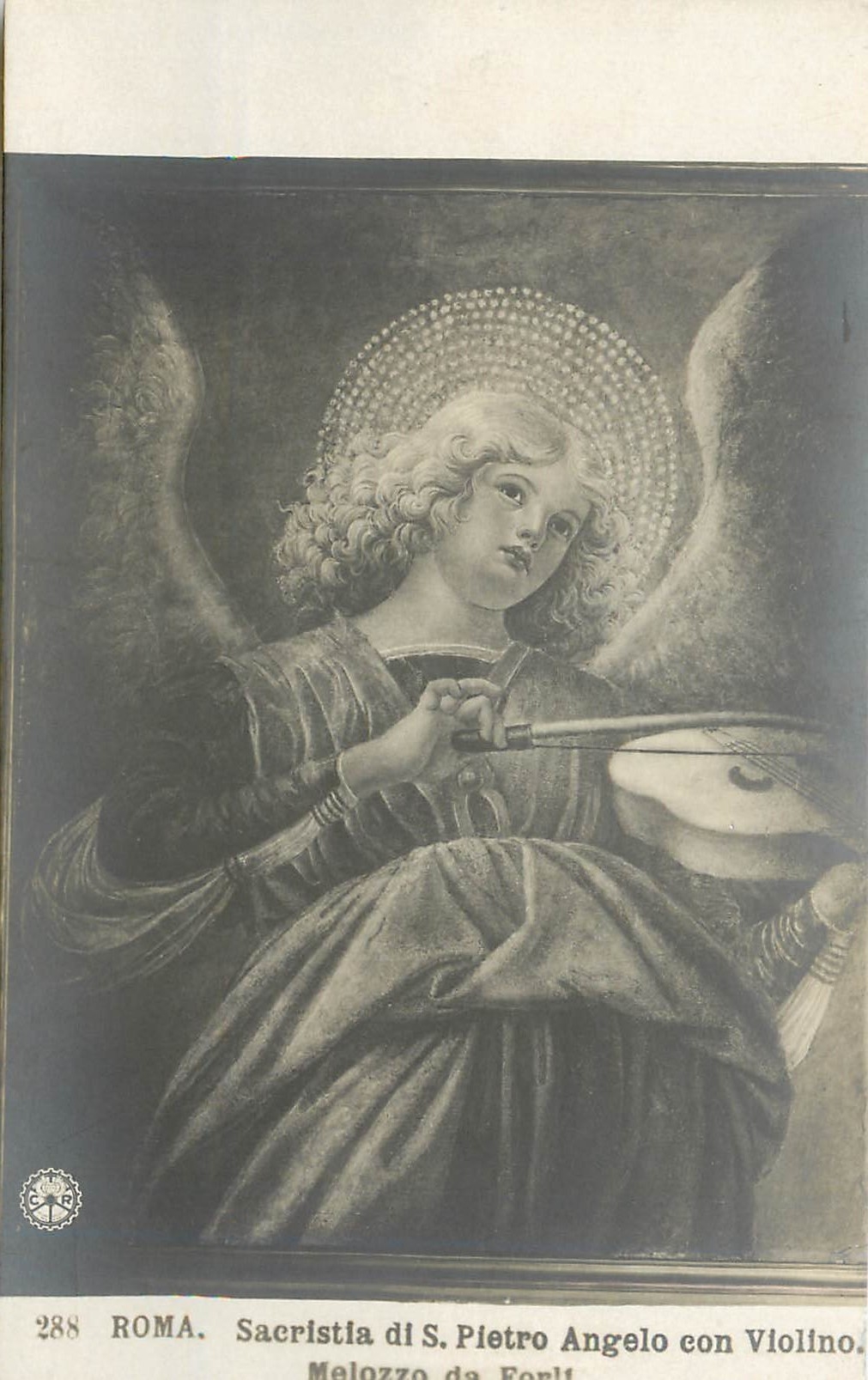 CPA Roma Sacristia di S Pietro Angelo con Violono