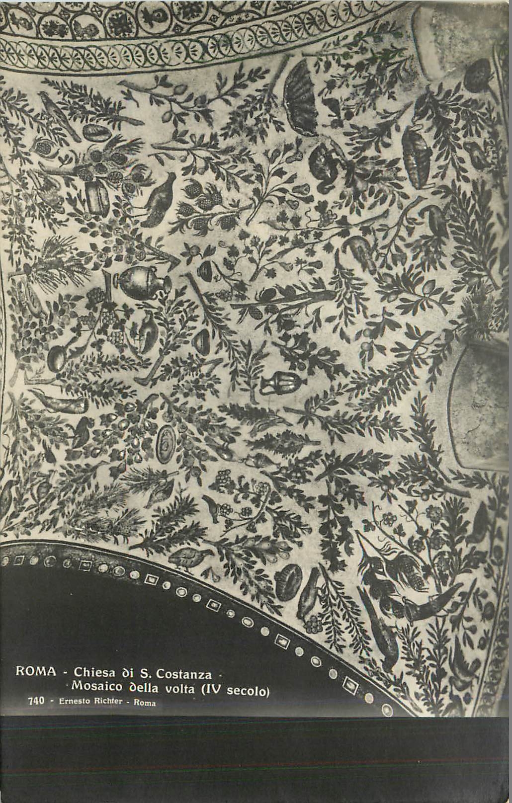 CPA Roma Chiesa di S Costanza Mosaico Della Volta (IVsecolo)